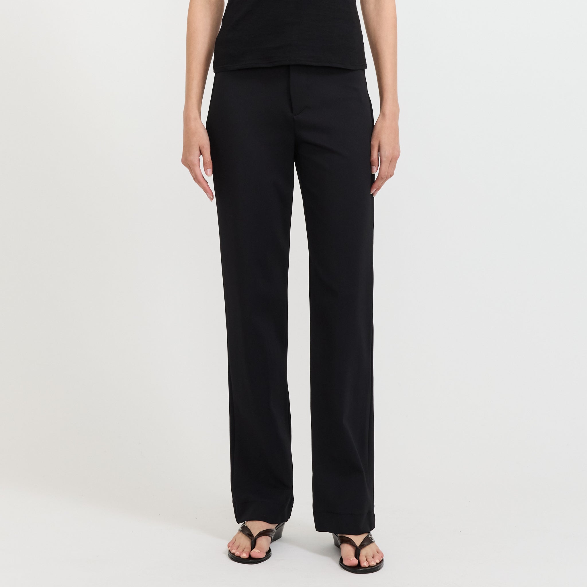 Twill Bandless Pant Black