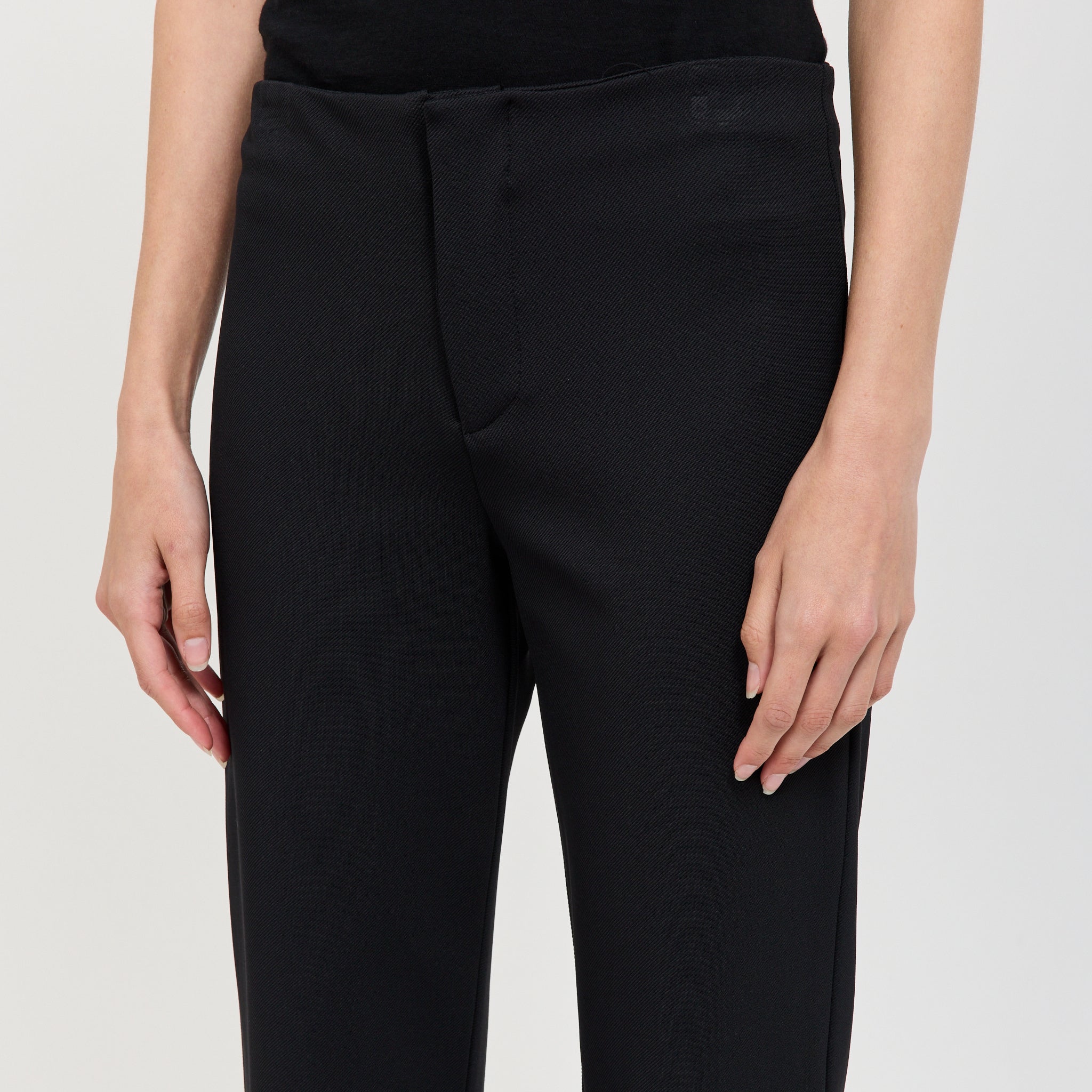 Twill Bandless Pant Black