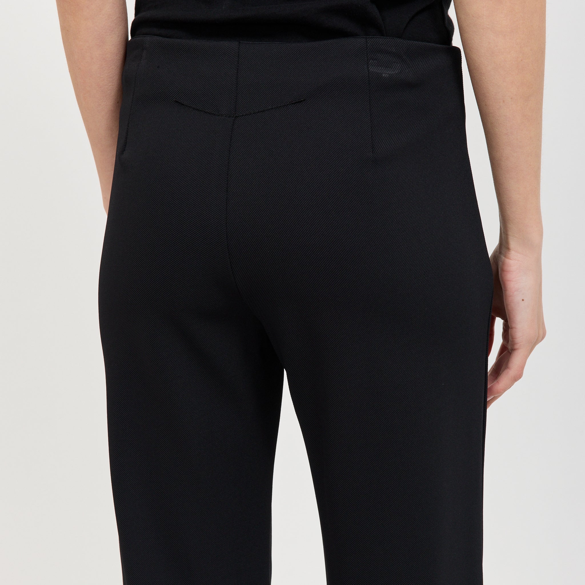 Twill Bandless Pant Black
