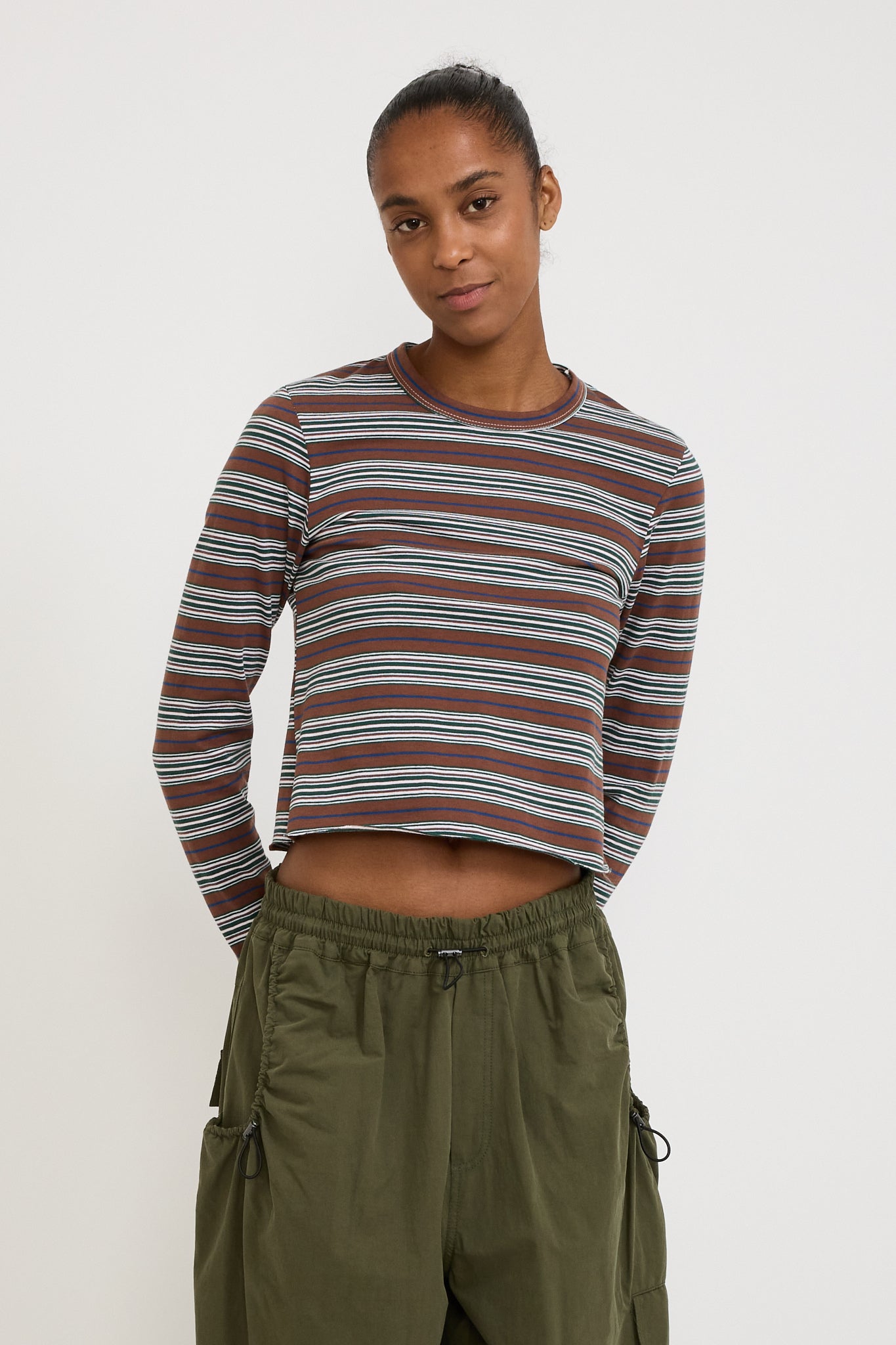 Vintage Stripe Long Sleeve Baby Tee