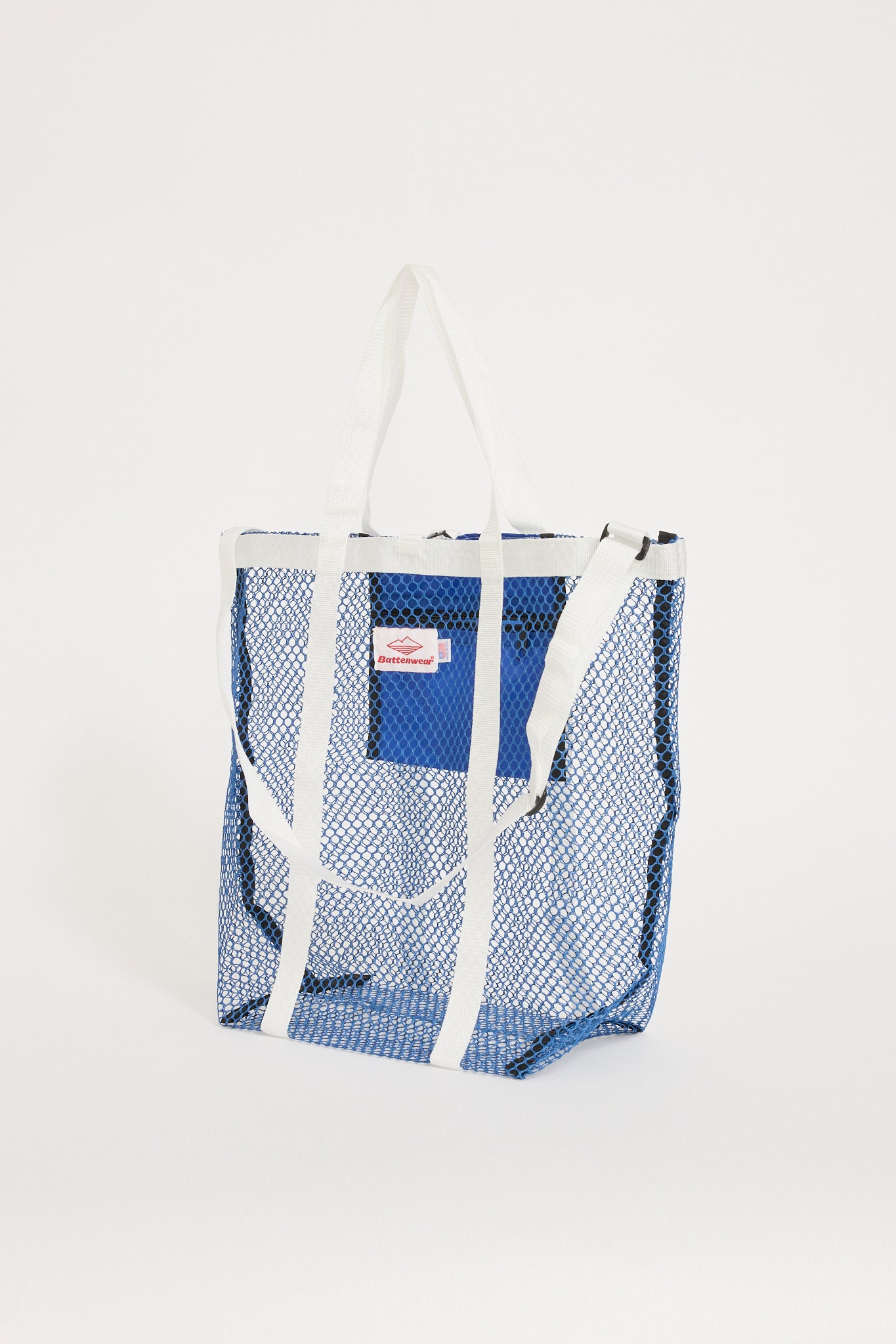 Battenwear | Mesh Tote Royal Blue x White | Maplestore