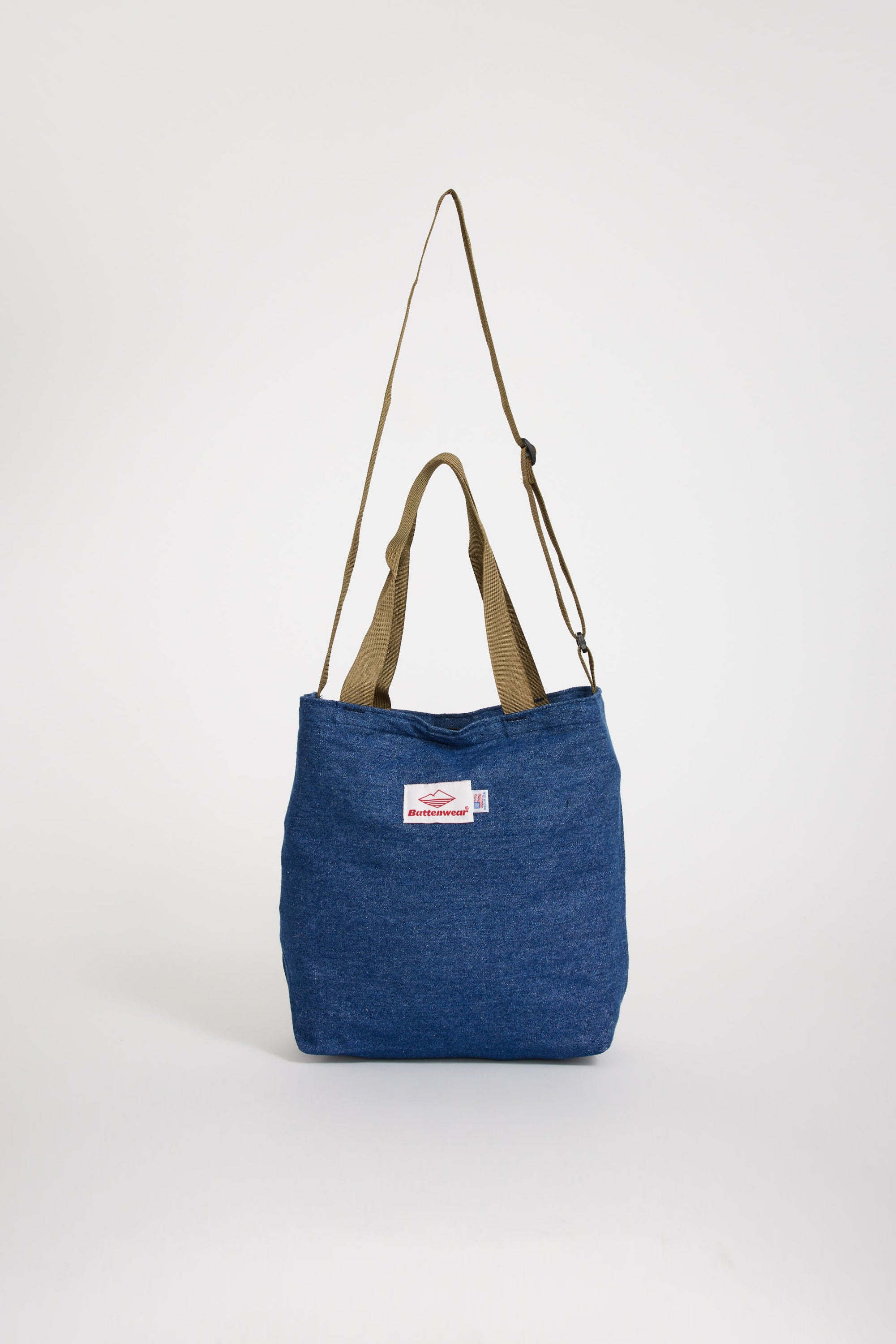 Battenwear | Mini Packable Tote Denim x Tan | Maplestore