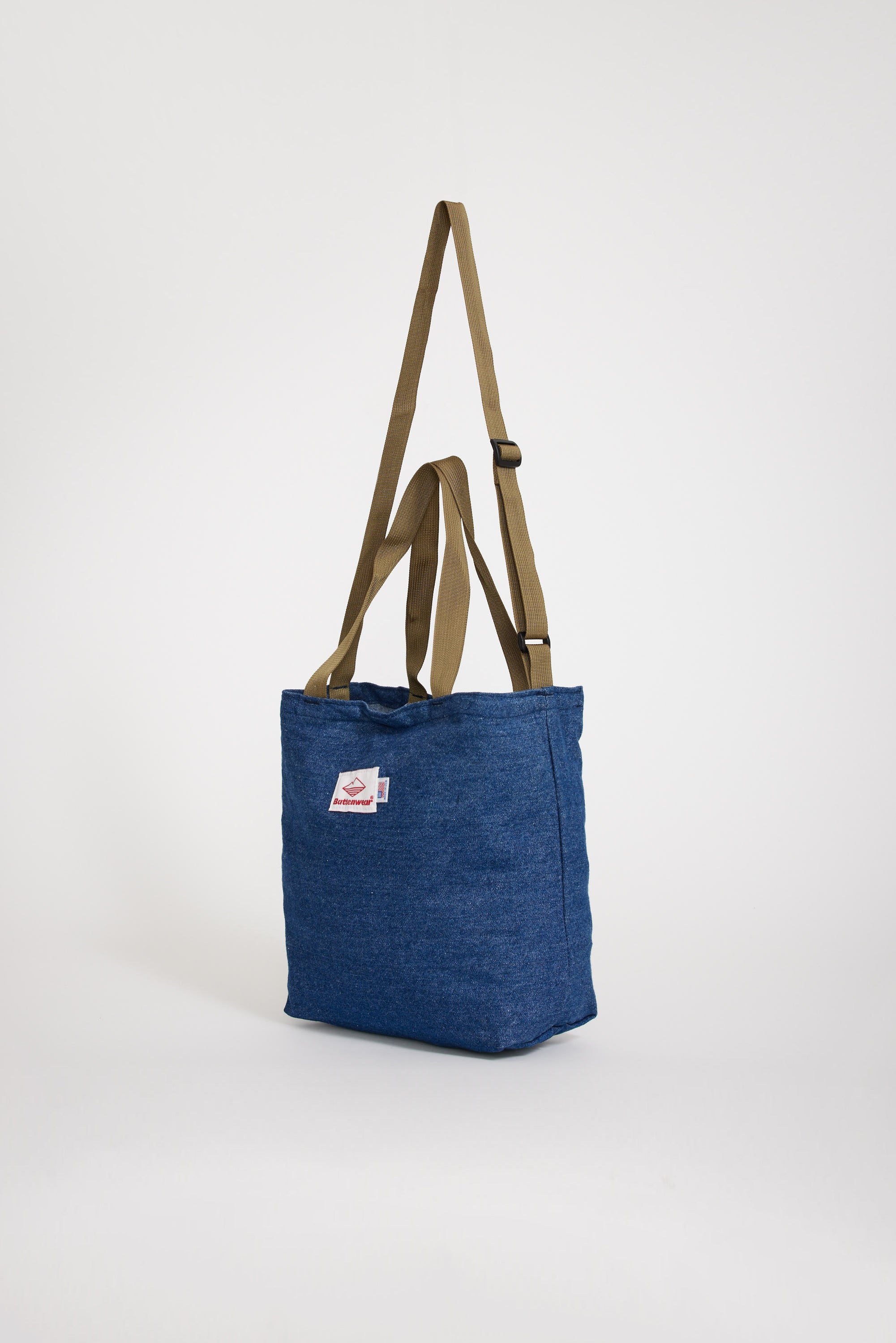 Battenwear | Mini Packable Tote Denim x Tan | Maplestore