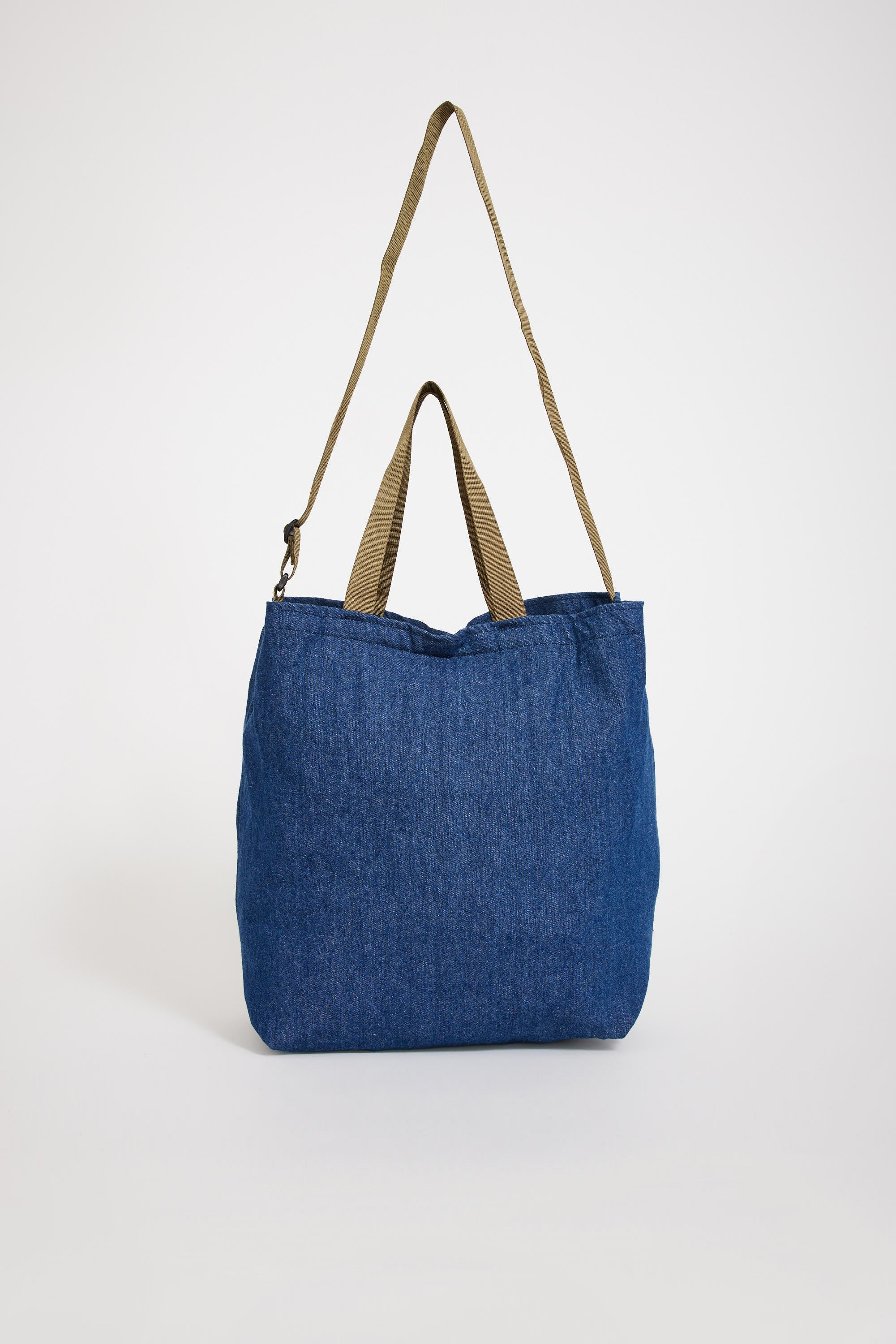 Battenwear | Packable Tote Denim x Tan | Maplestore