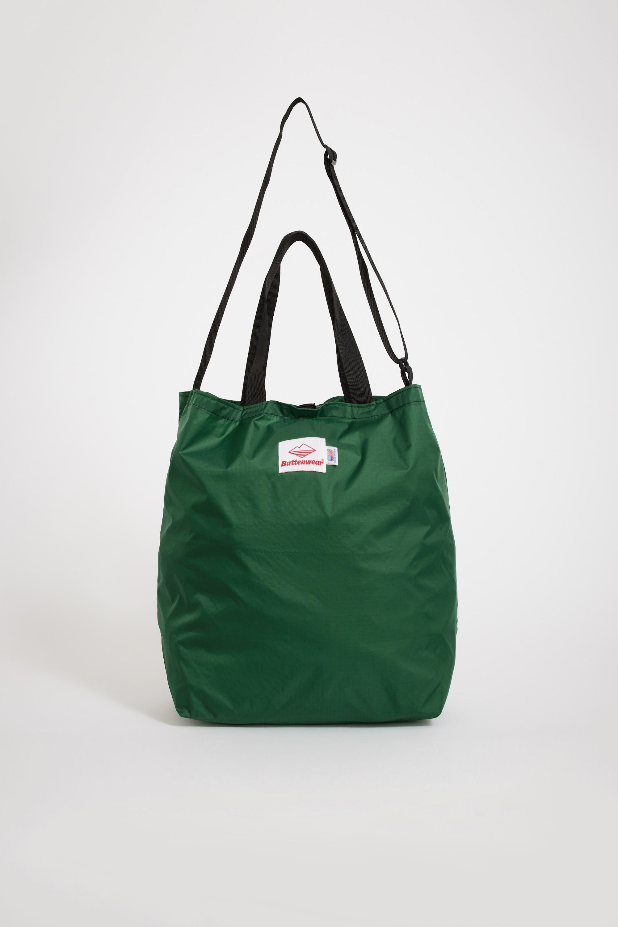 Battenwear | Packable Tote Forest Green x Black | Maplestore