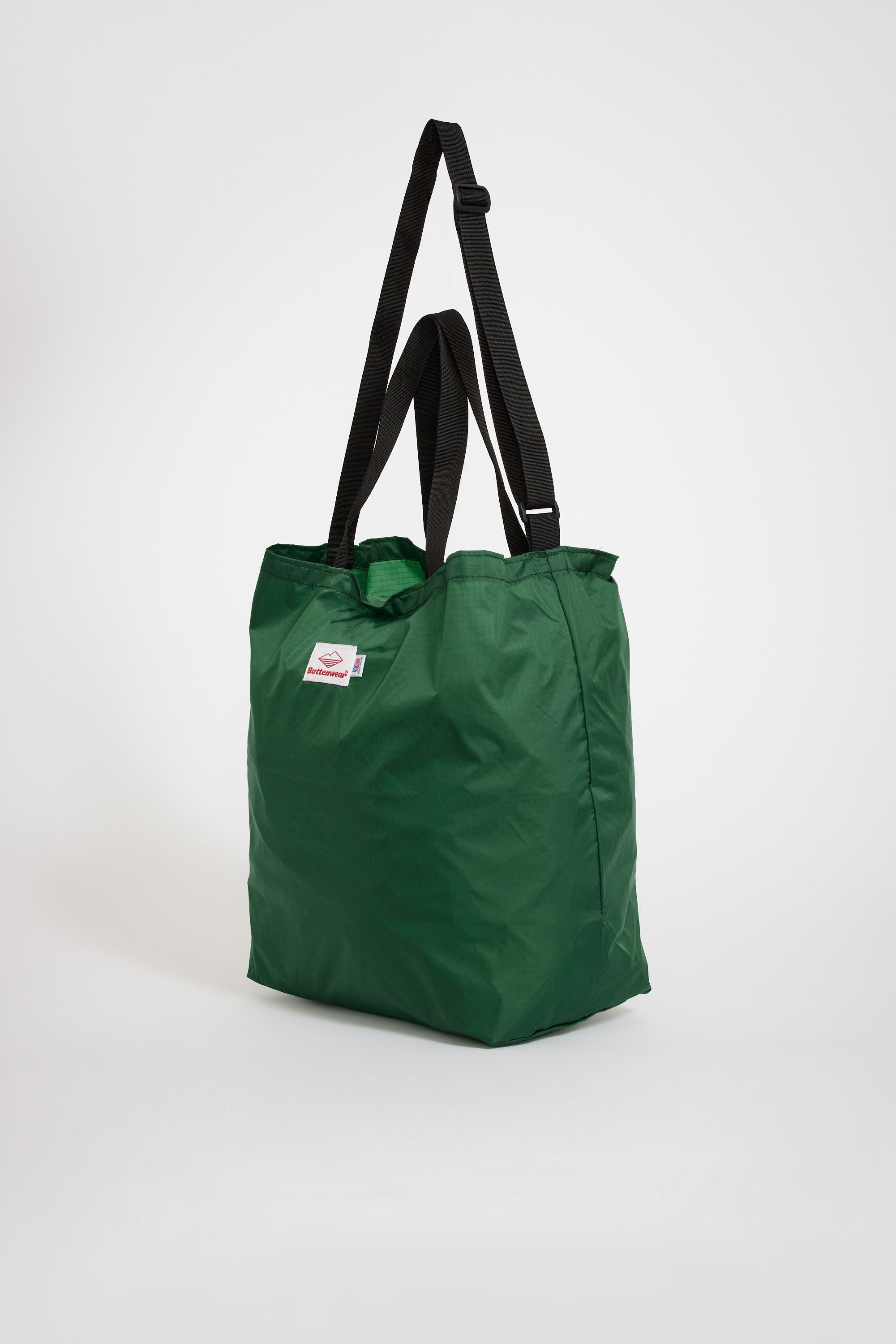 Battenwear | Packable Tote Forest Green x Black | Maplestore