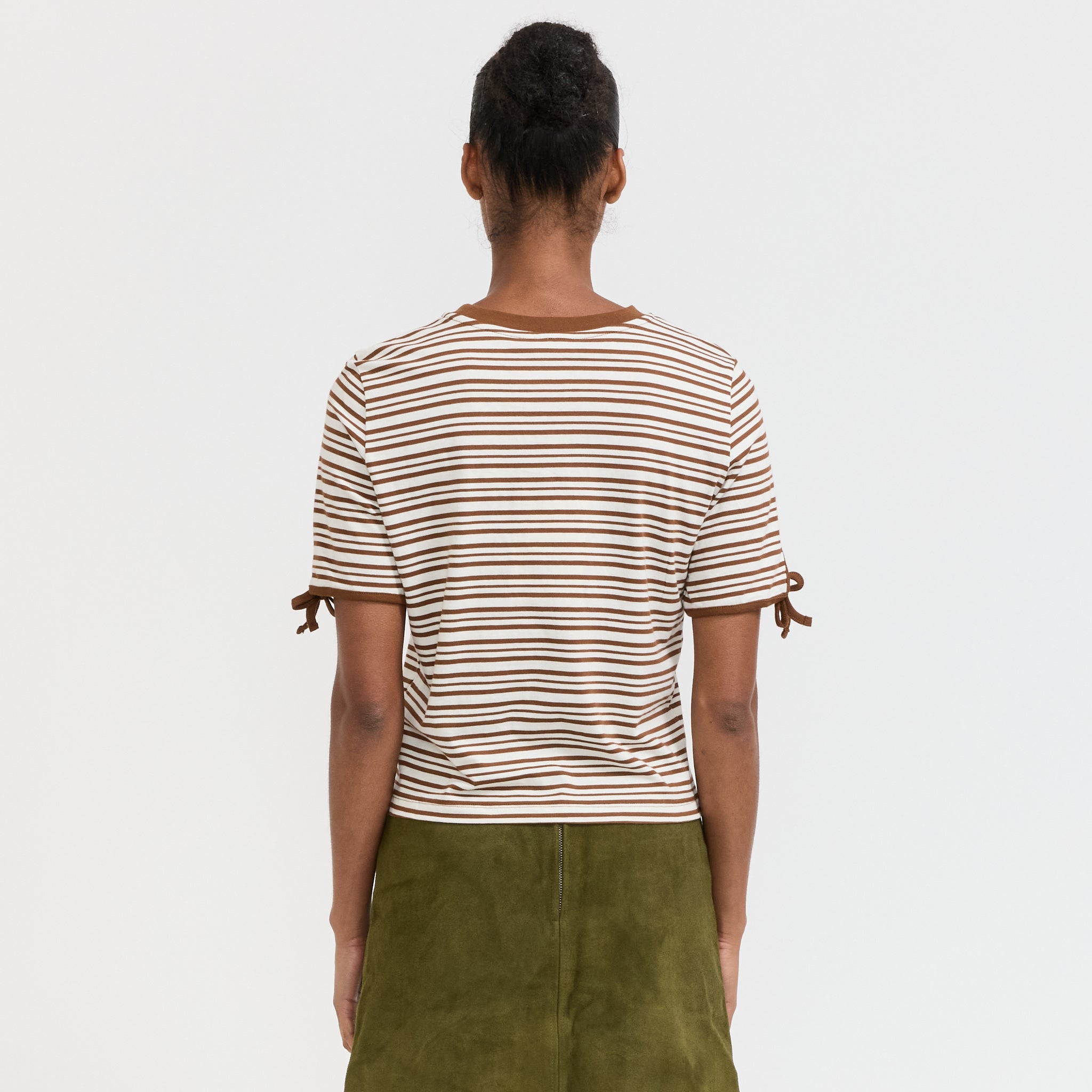 Baum Und Pferdgarten | Janet T-Shirt Caramel Brown Stripe | Maplestore