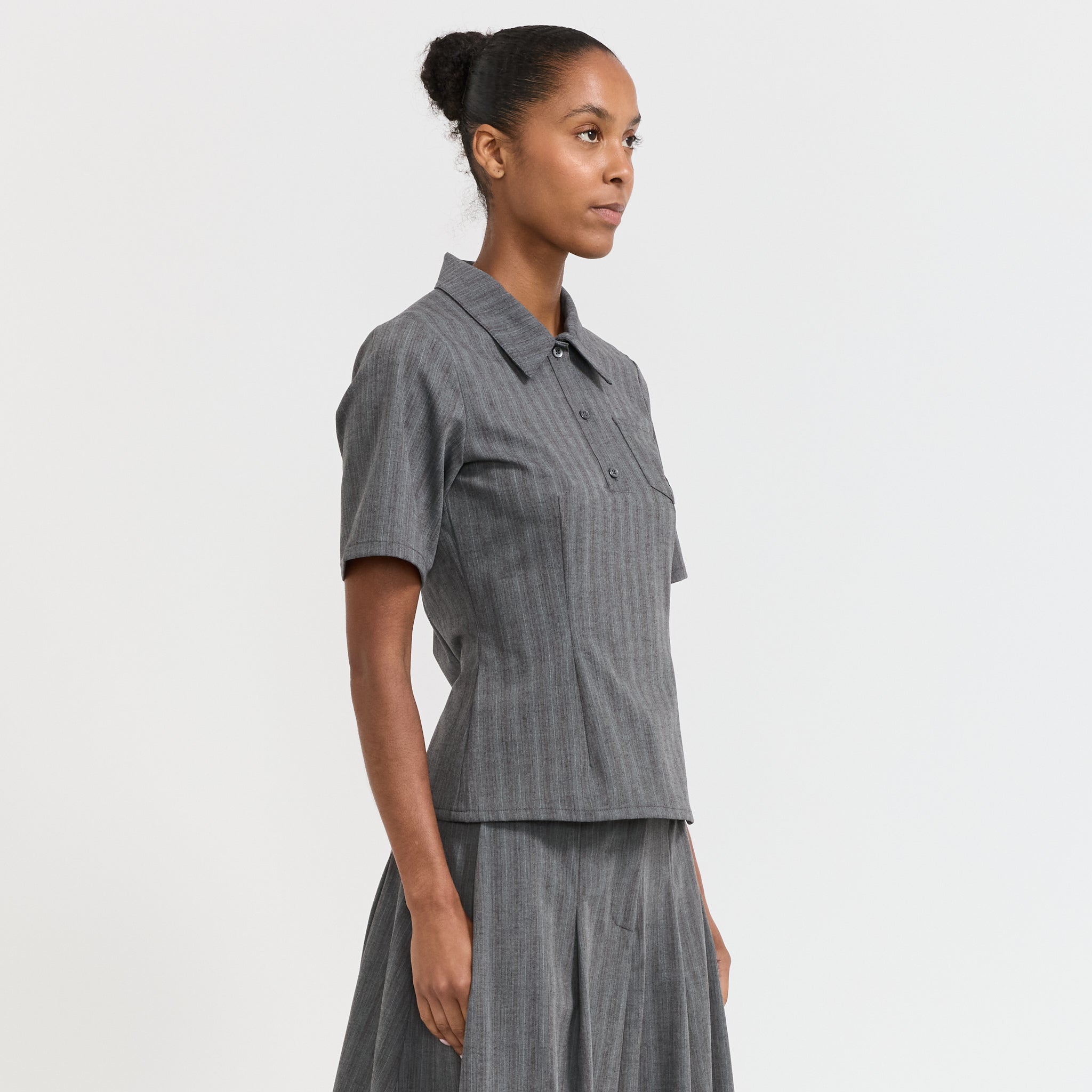 Baum Und Pferdgarten | Merida Shirt Grey Stripes | Maplestore