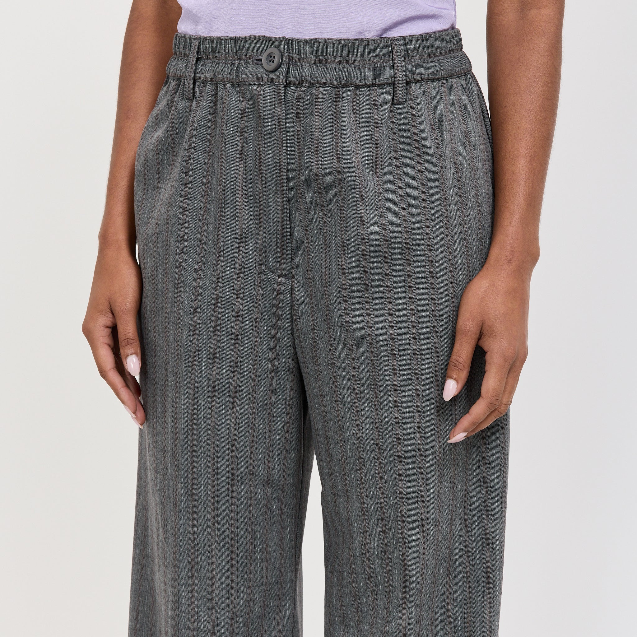 Baum Und Pferdgarten | Noor Trousers Grey Stripes | Maplestore