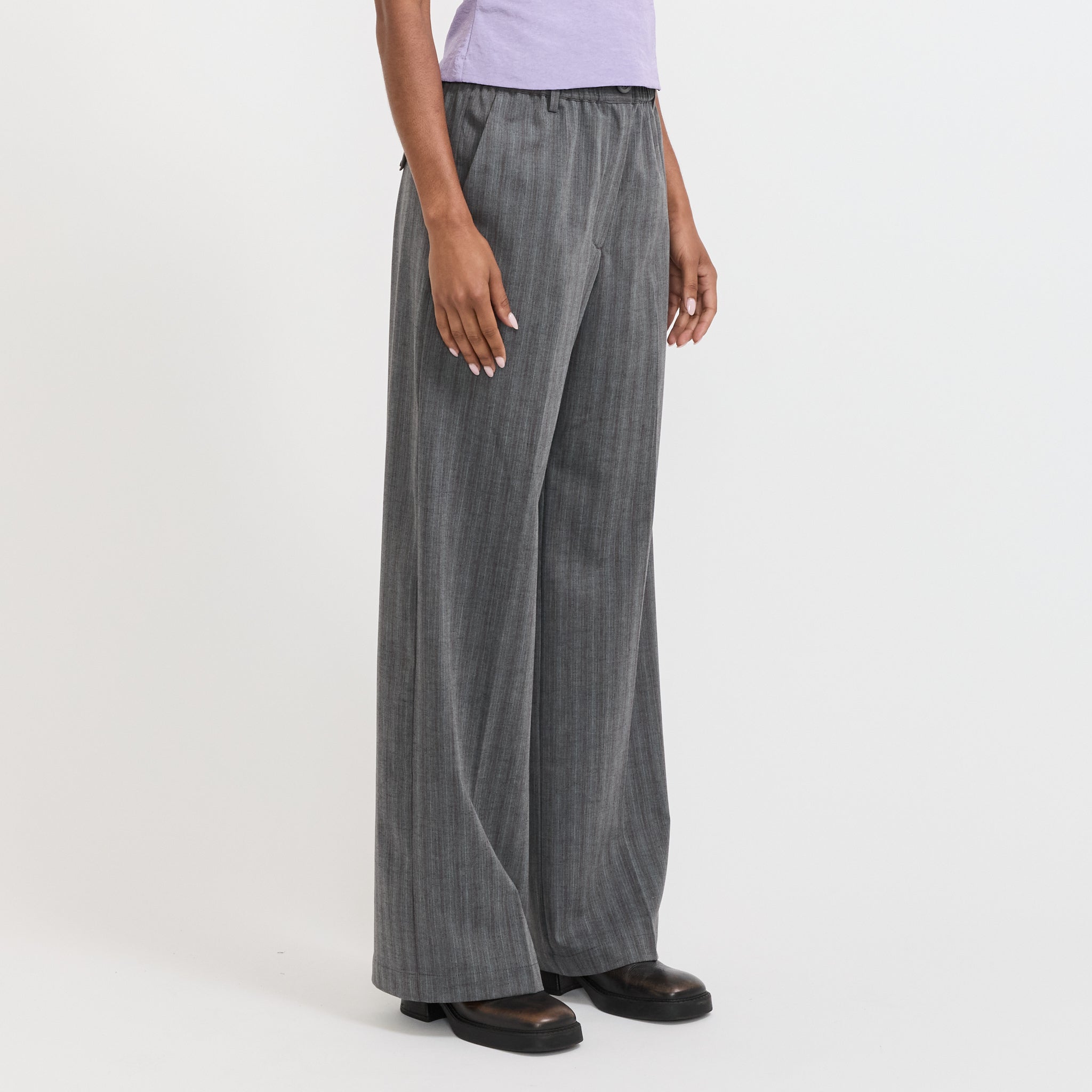 Baum Und Pferdgarten | Noor Trousers Grey Stripes | Maplestore