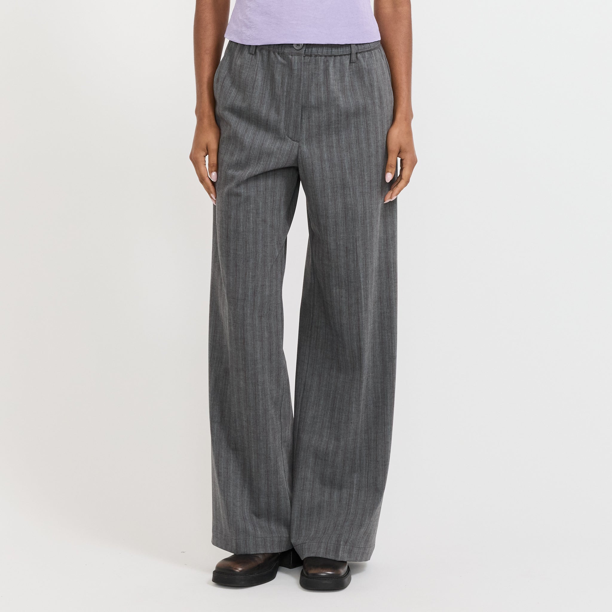 Baum Und Pferdgarten | Noor Trousers Grey Stripes | Maplestore
