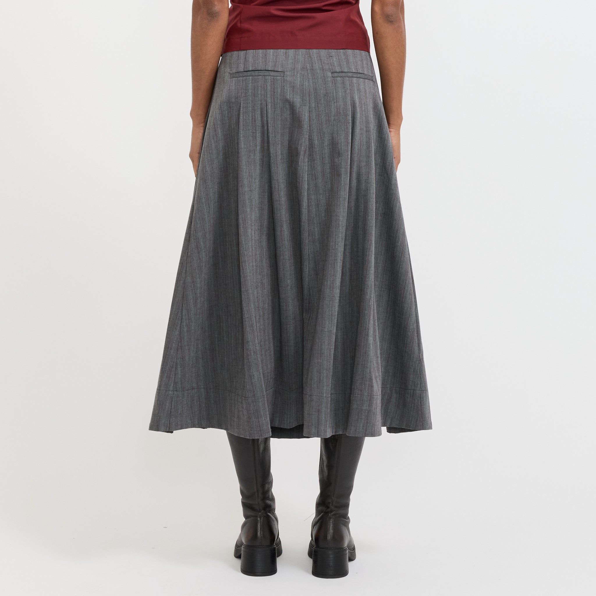Baum Und Pferdgarten | Sabrinna Skirt Grey Stripes | Maplestore
