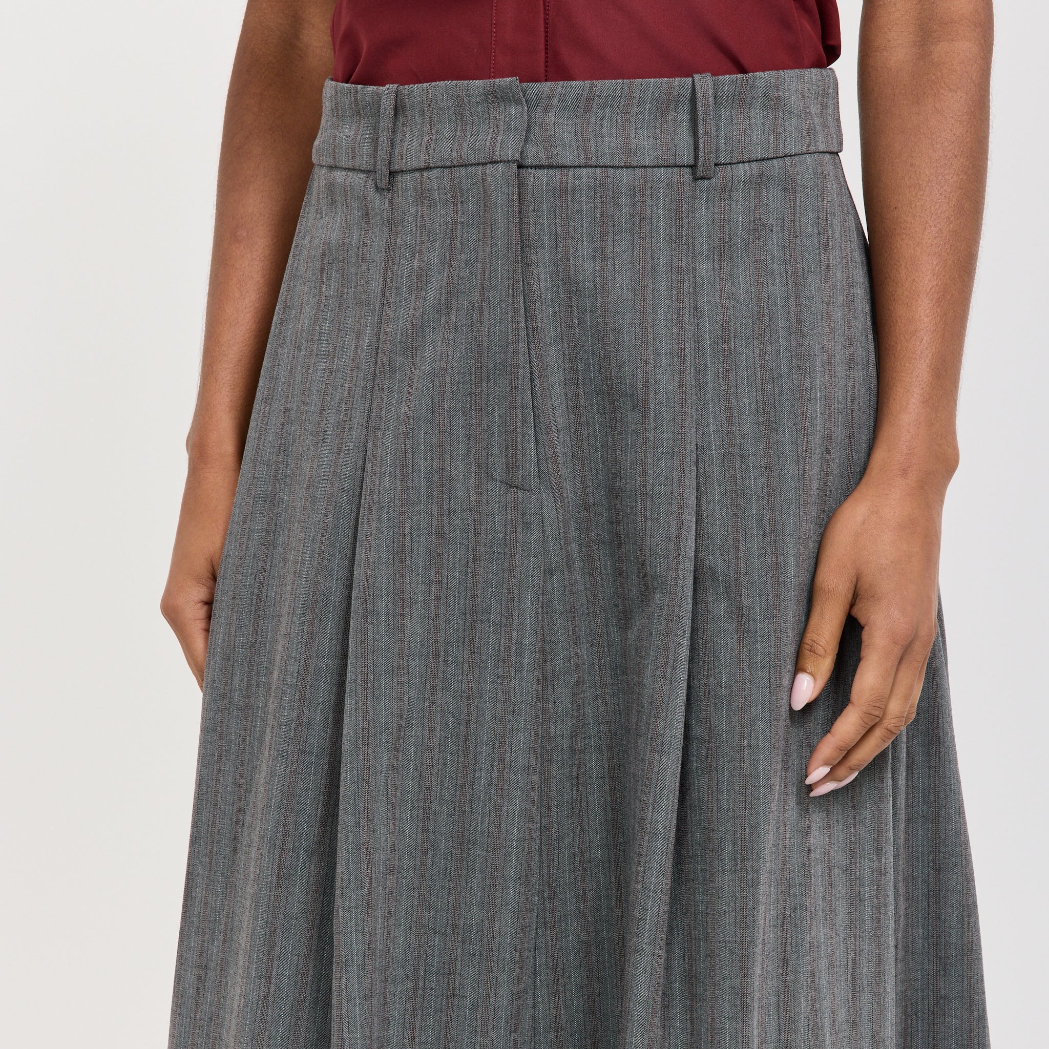 Baum Und Pferdgarten | Sabrinna Skirt Grey Stripes | Maplestore