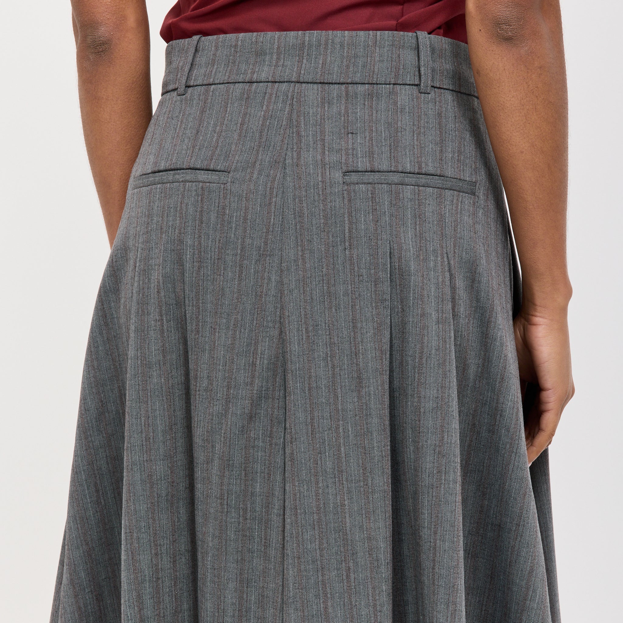 Baum Und Pferdgarten | Sabrinna Skirt Grey Stripes | Maplestore