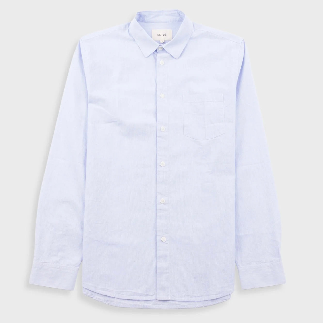 Relaxed Fit Shirt Blue Microstripe