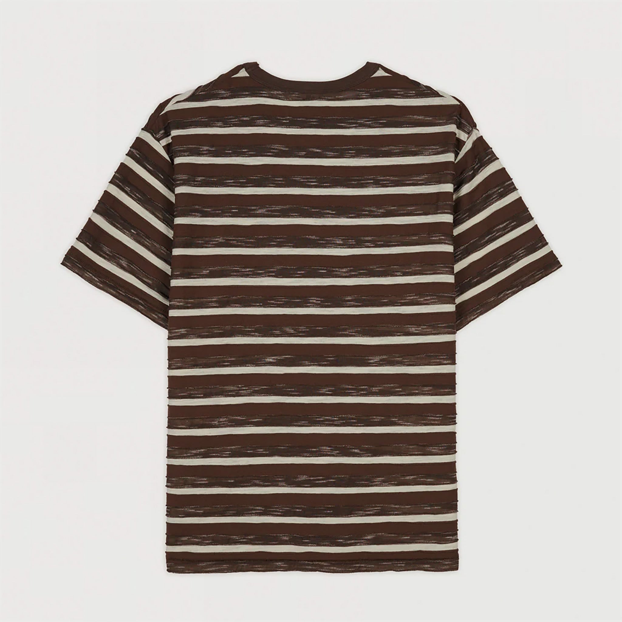 Brain Dead | Casey Striped T-Shirt Coffee | Maplestore