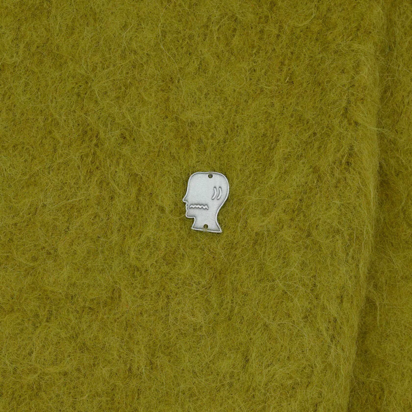 Brain Dead | Super Hairy Boxy Knit Sweater Lime | Maplestore