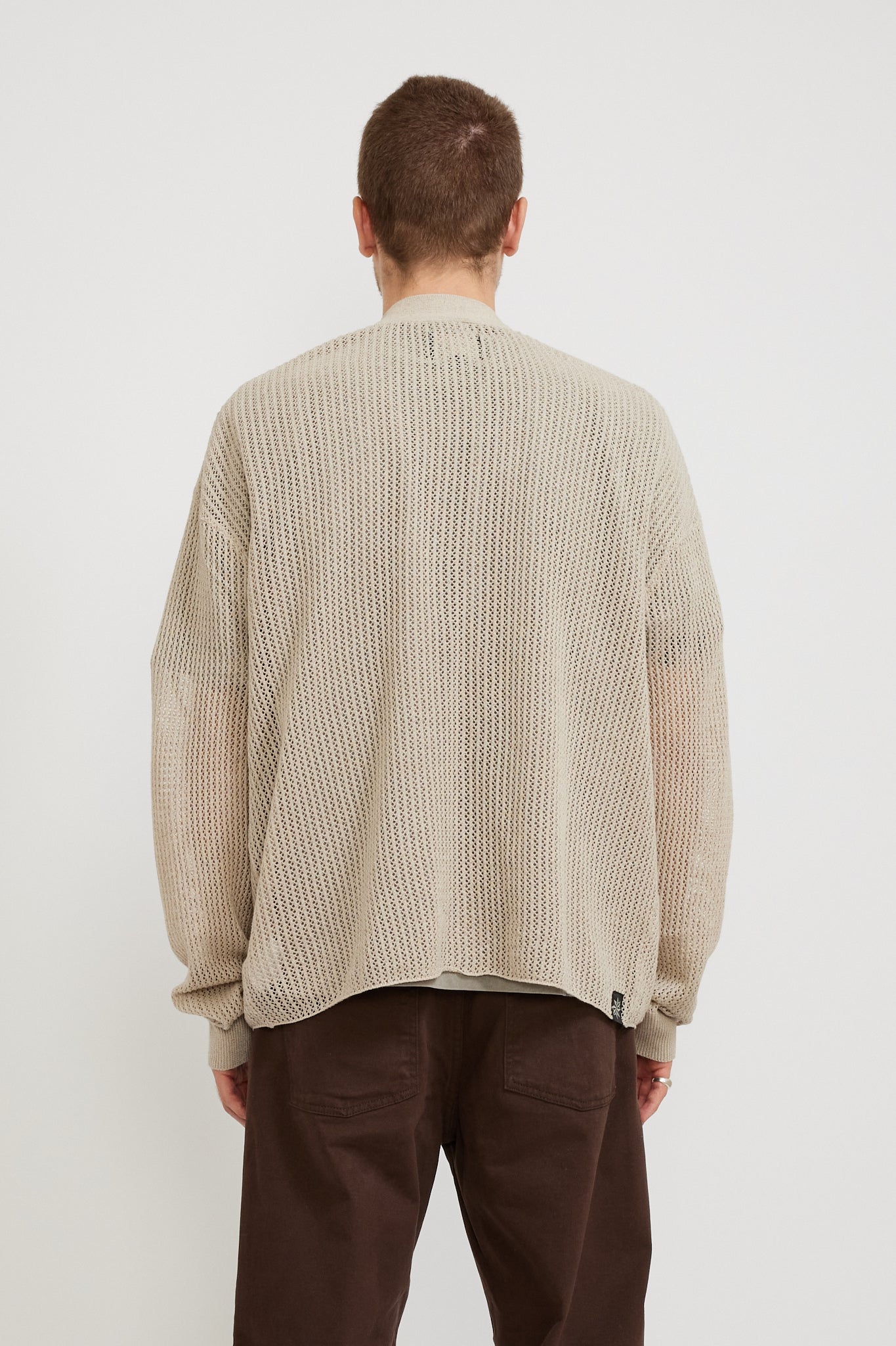 Beach Brains | Mesh Knit Cardi Bone | Maplestore