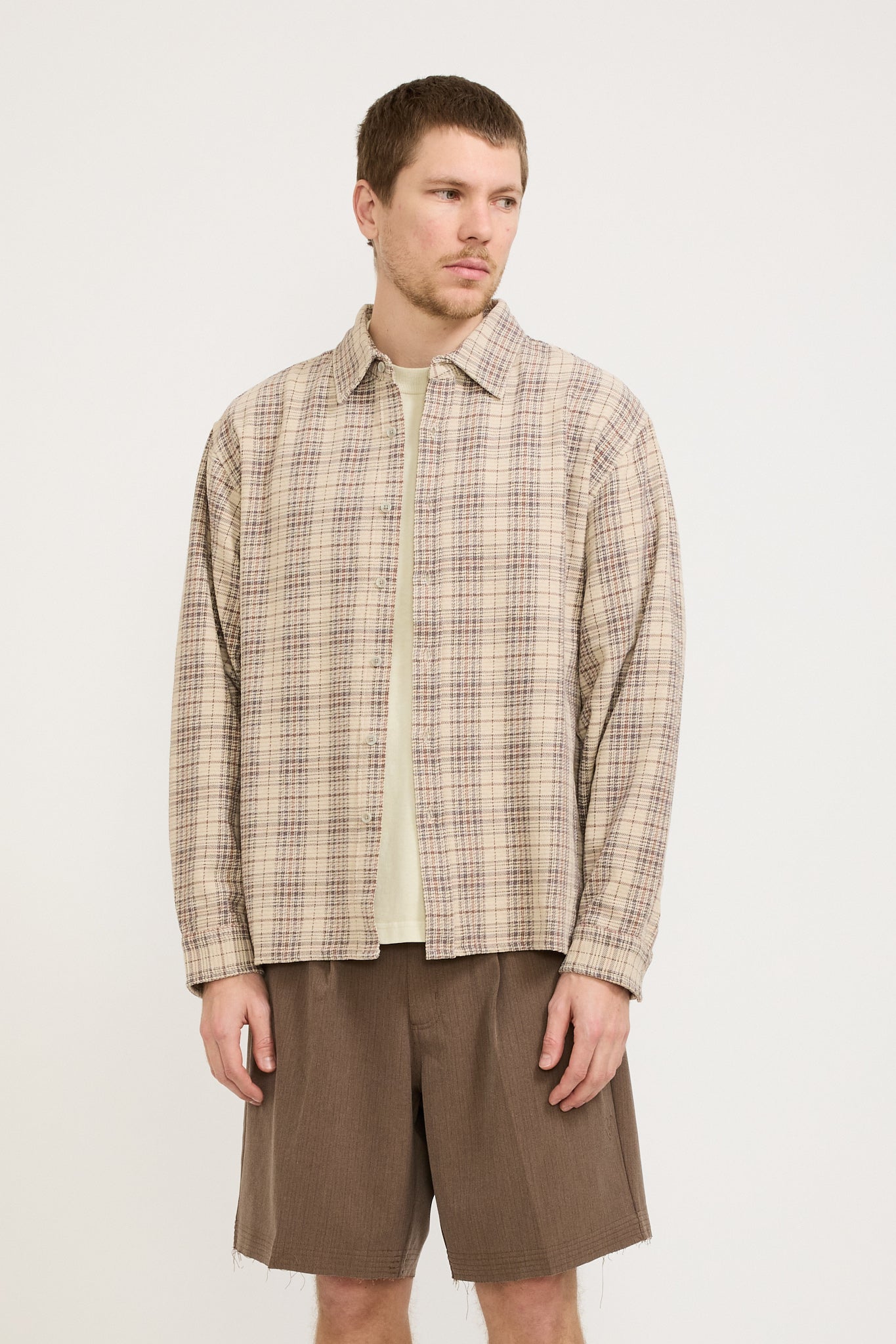 Beach Brains | The BB Shirt Bone Plaid | Maplestore