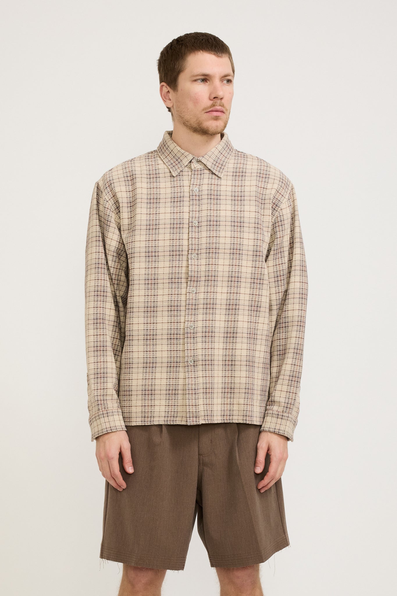 Beach Brains | The BB Shirt Bone Plaid | Maplestore