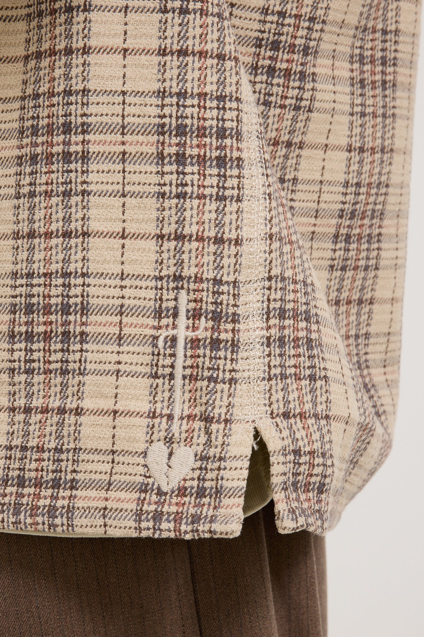 Beach Brains | The BB Shirt Bone Plaid | Maplestore