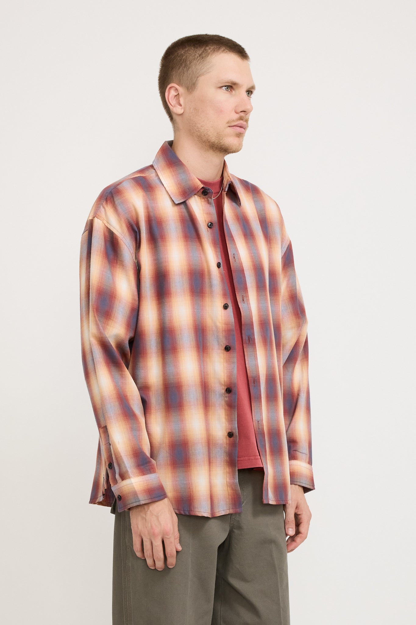 Big LS Shirt Red Plaid