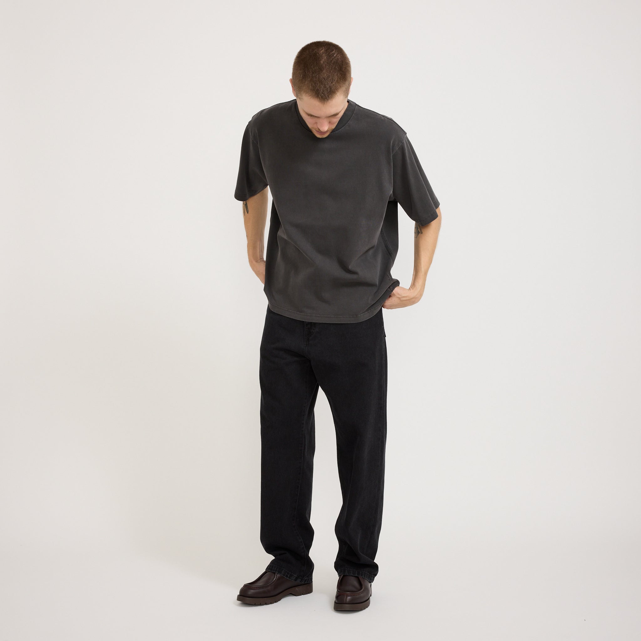 Boxy Tee Charcoal