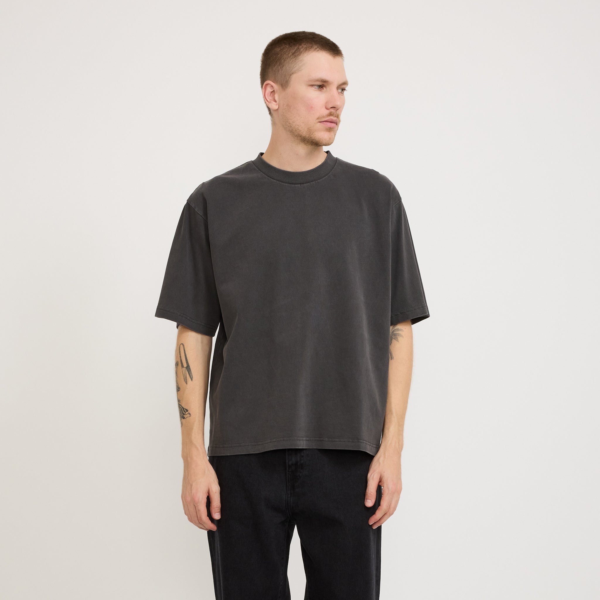 Boxy Tee Charcoal