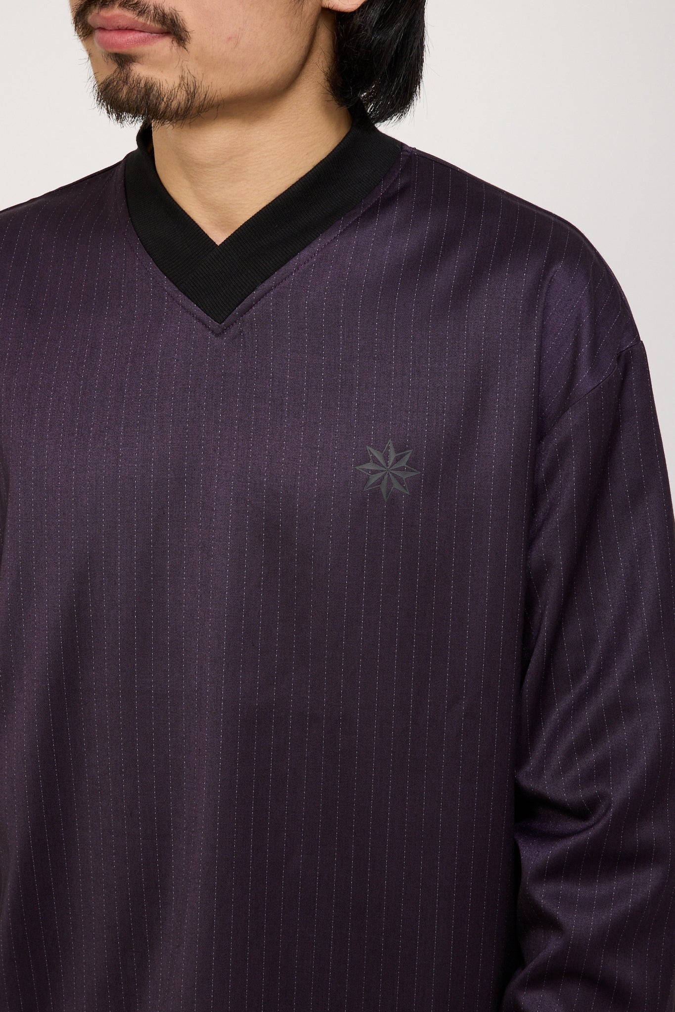 Beach Brains | Football Shirt Purple Pinstripe | Maplestore