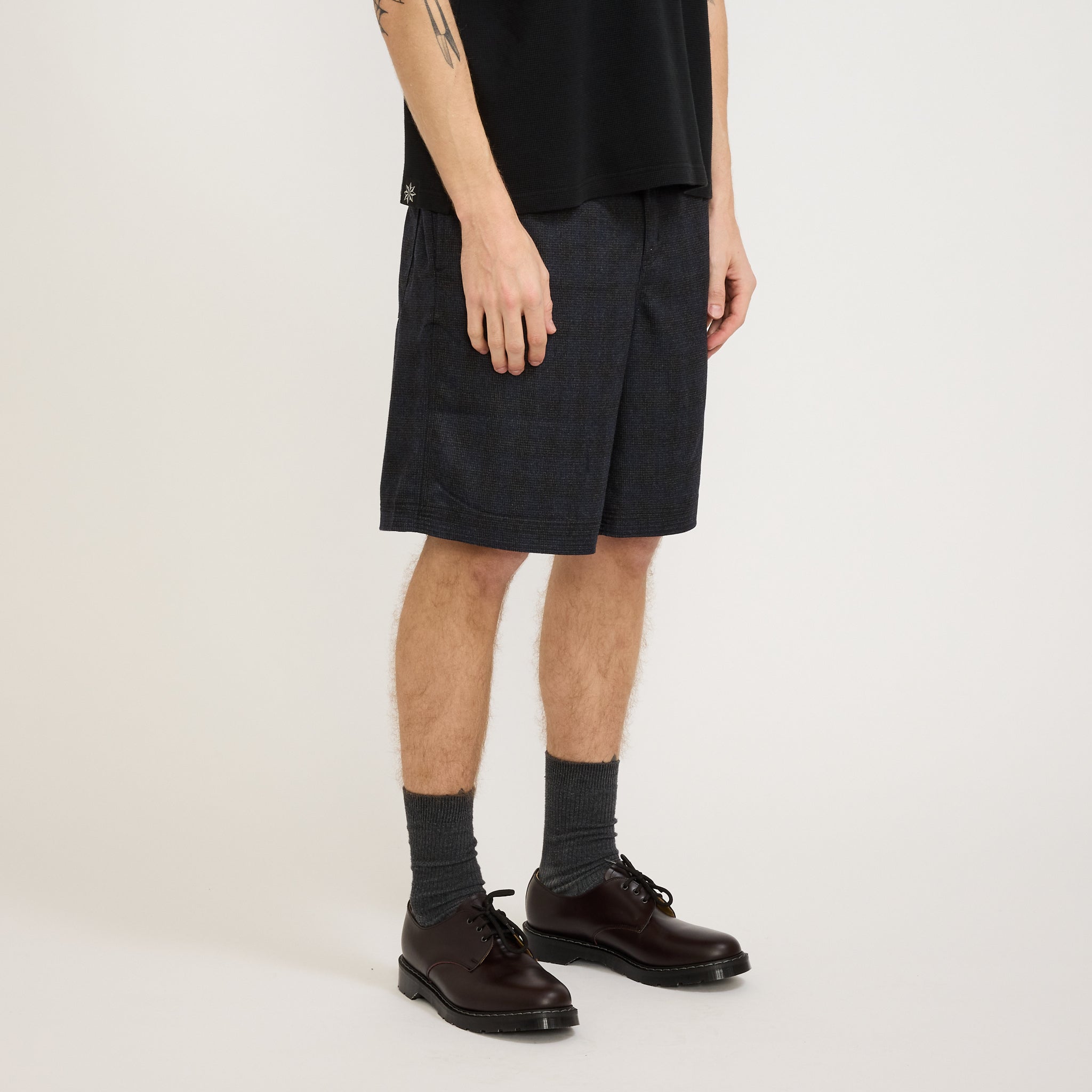 Relaxed Short Plaid