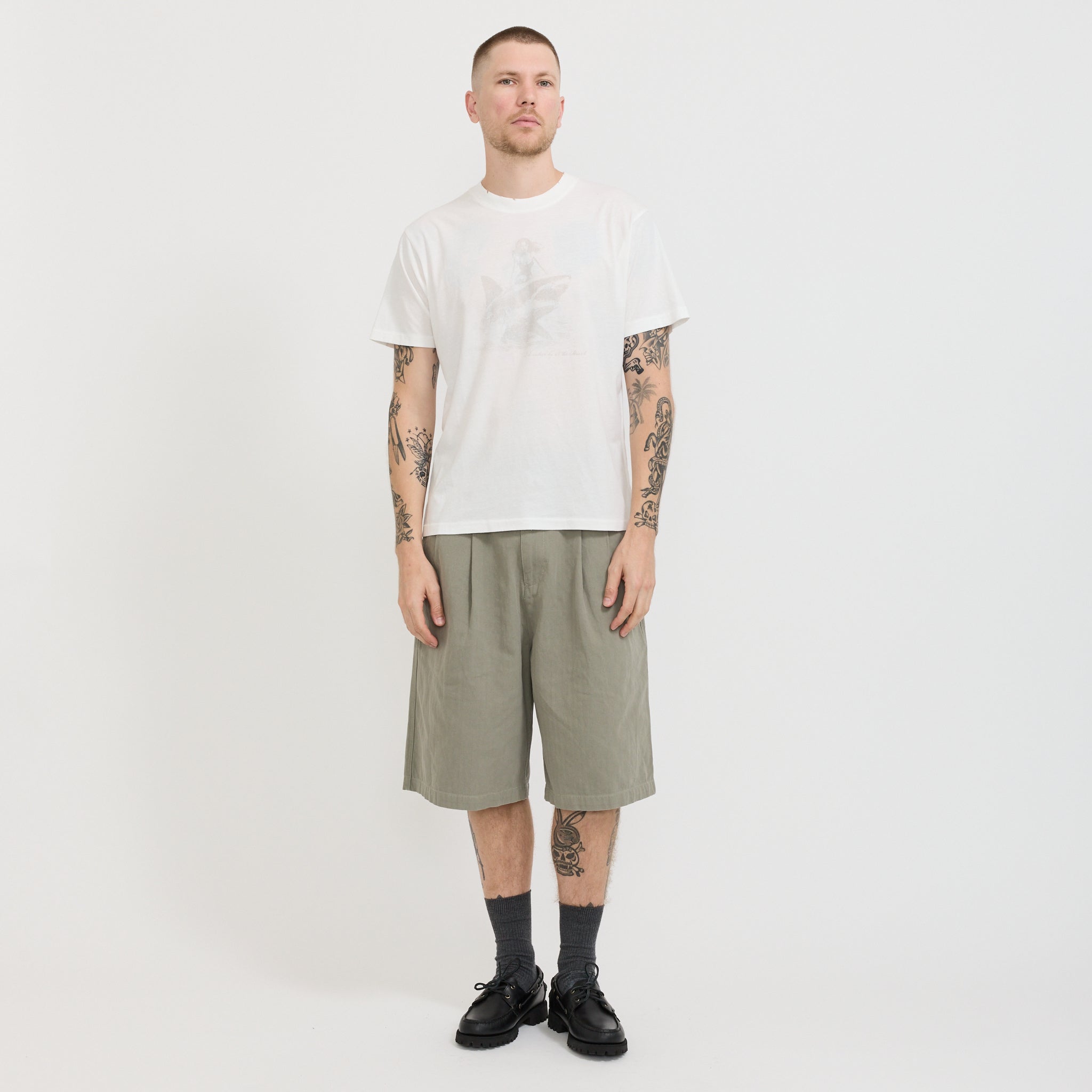 Shark Tee Crisp White