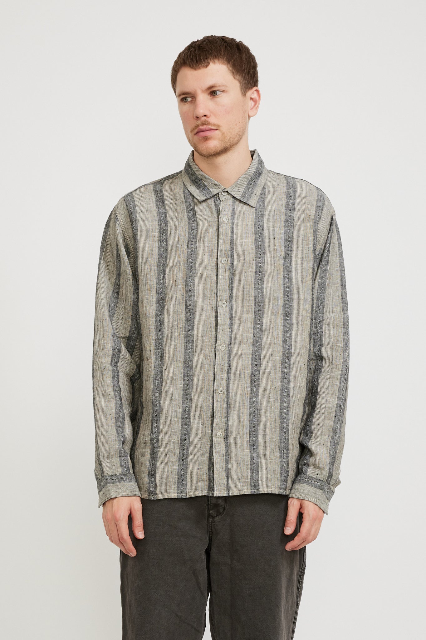 Beach Brains | The BB Shirt Tan/Black Stripe | Maplestore