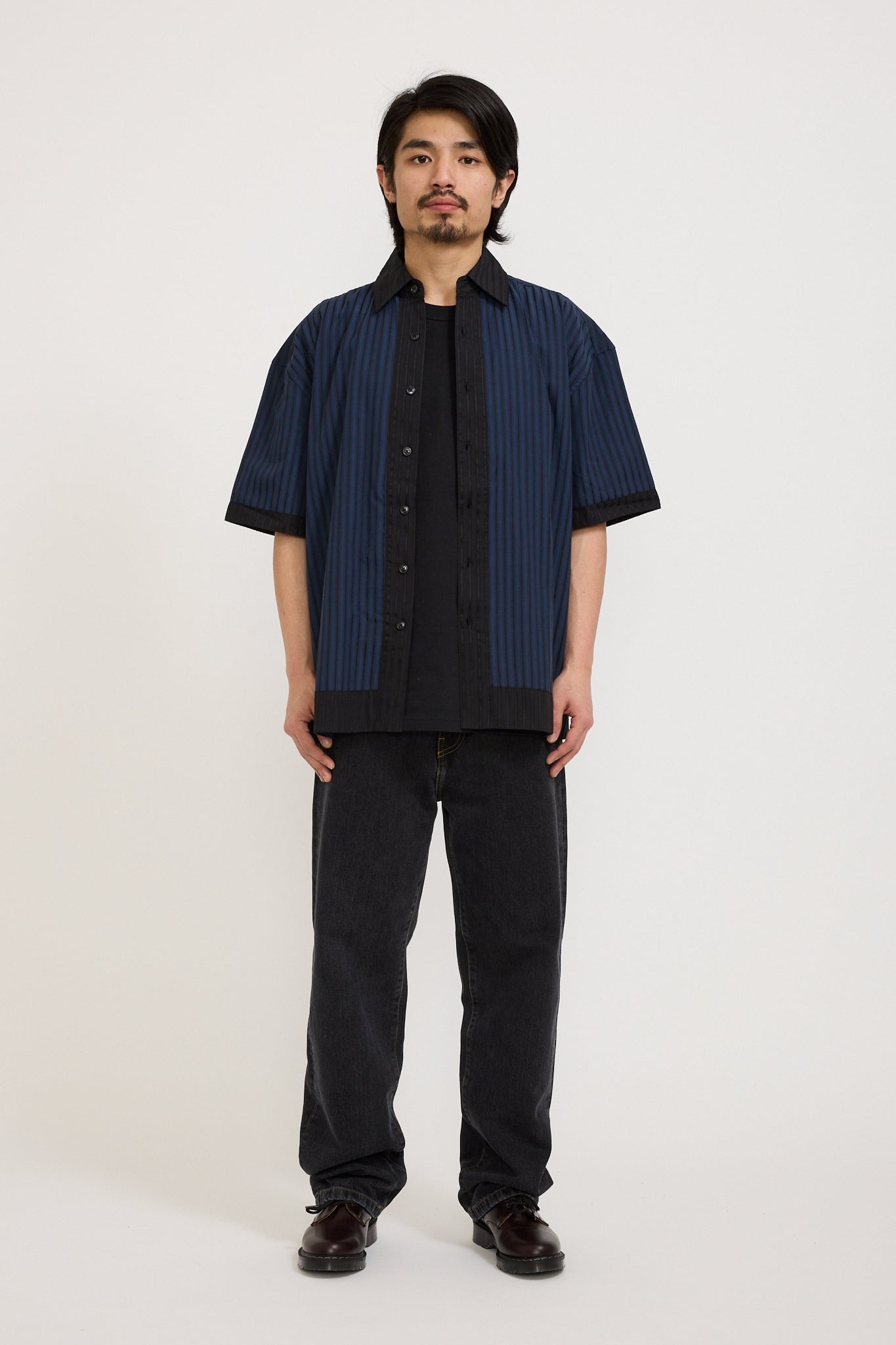 Beach Brains | Two Tone Shirt Navy/Black | Maplestore