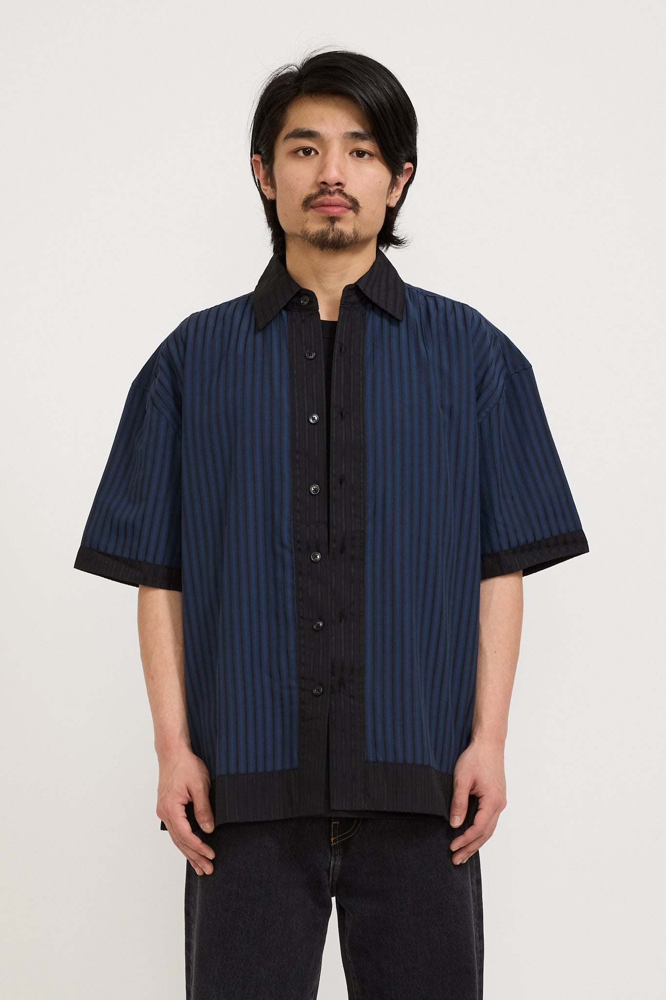 Beach Brains | Two Tone Shirt Navy/Black | Maplestore