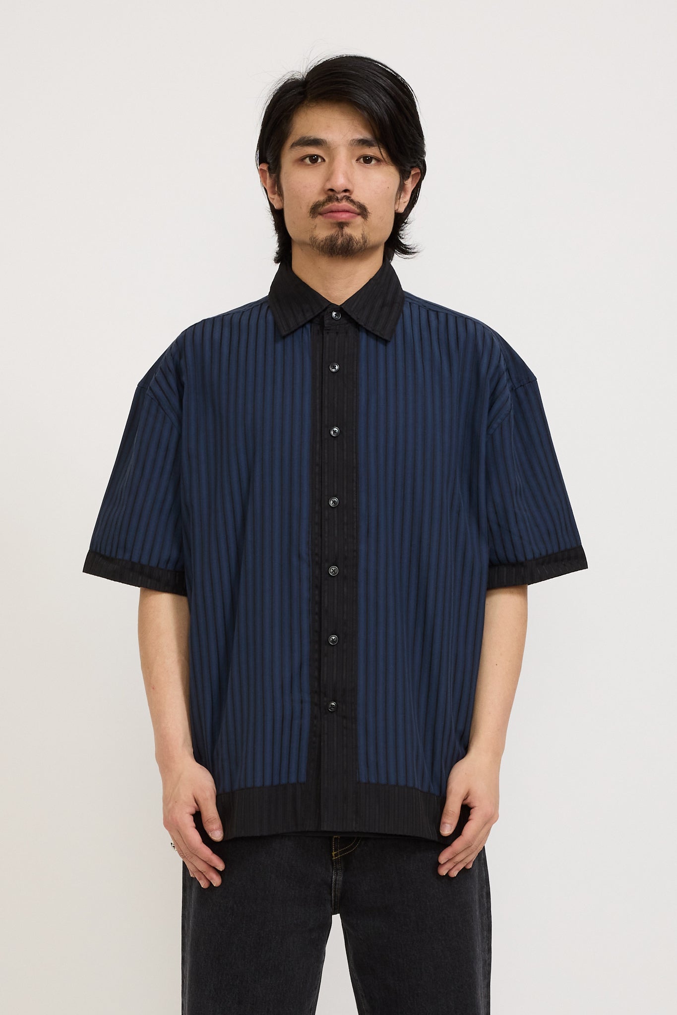 Beach Brains | Two Tone Shirt Navy/Black | Maplestore