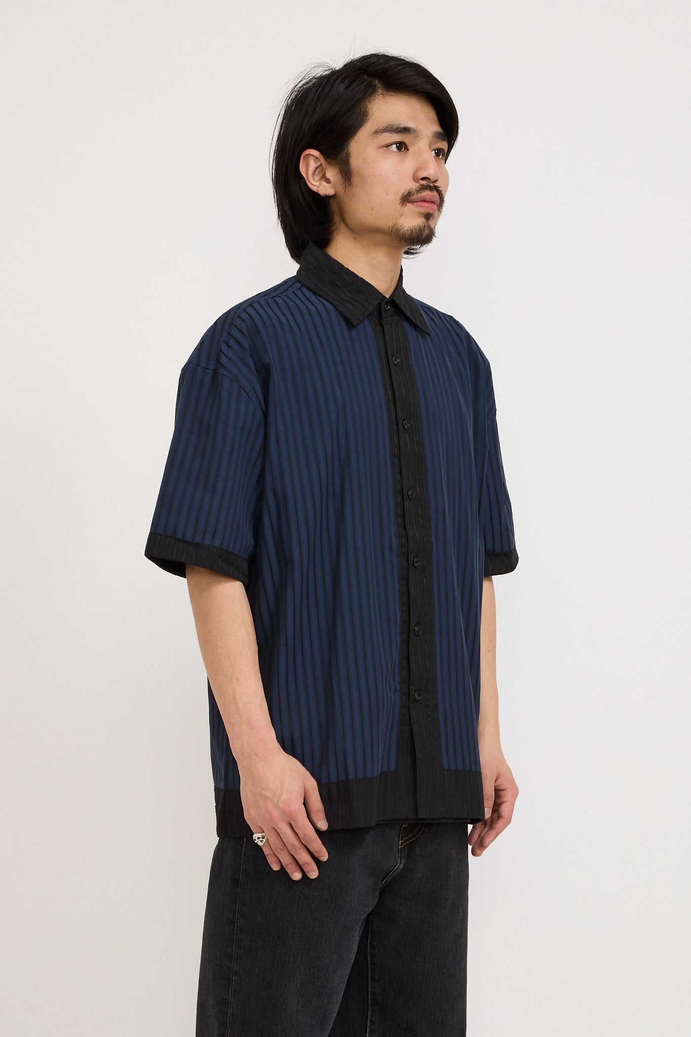 Beach Brains | Two Tone Shirt Navy/Black | Maplestore