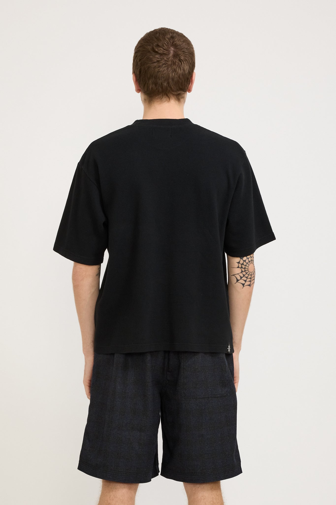 Beach Brains | Waffle Boxy Tee Black | Maplestore