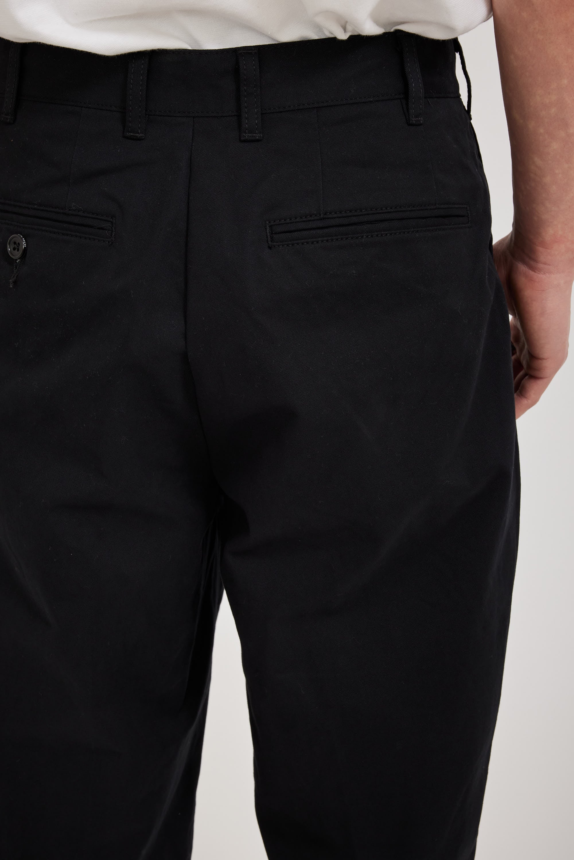 Beams | 2 Pleats Twill Pant Black | Maplestore