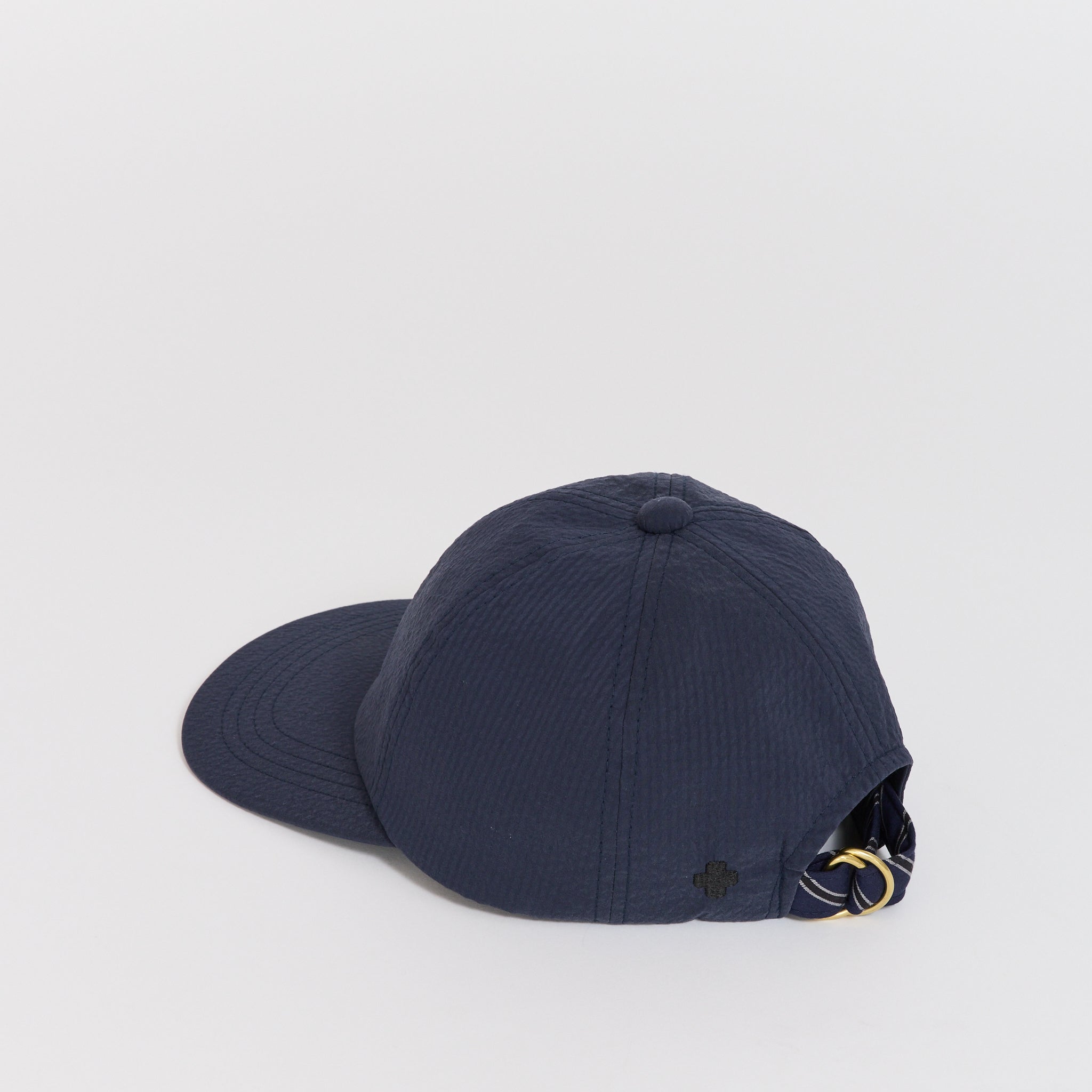 Beams Plus | 6 Panel Regimental Strap Sucker Navy | Maplestore