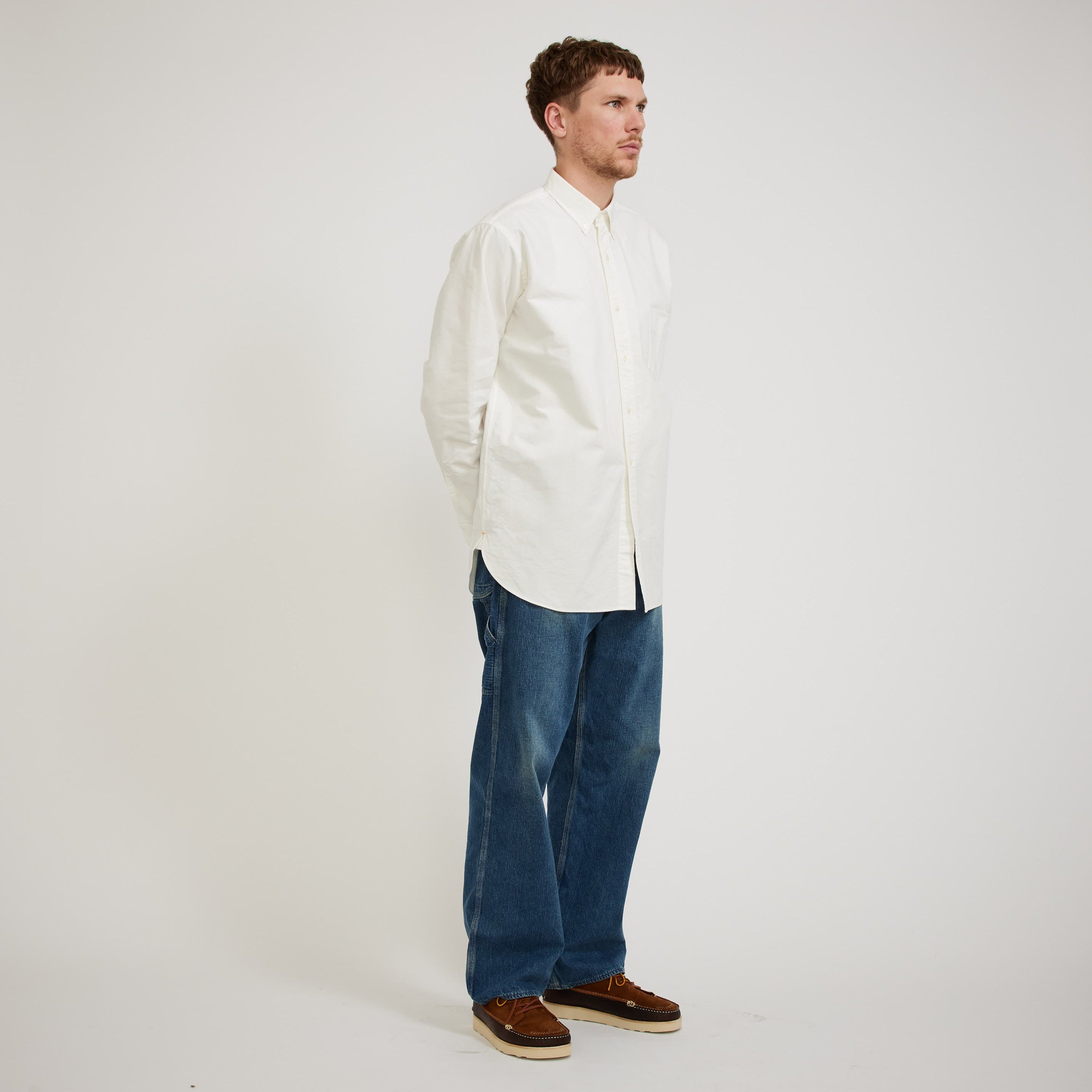 Beams Plus | B.D. Classic Fit American Oxford White | Maplestore