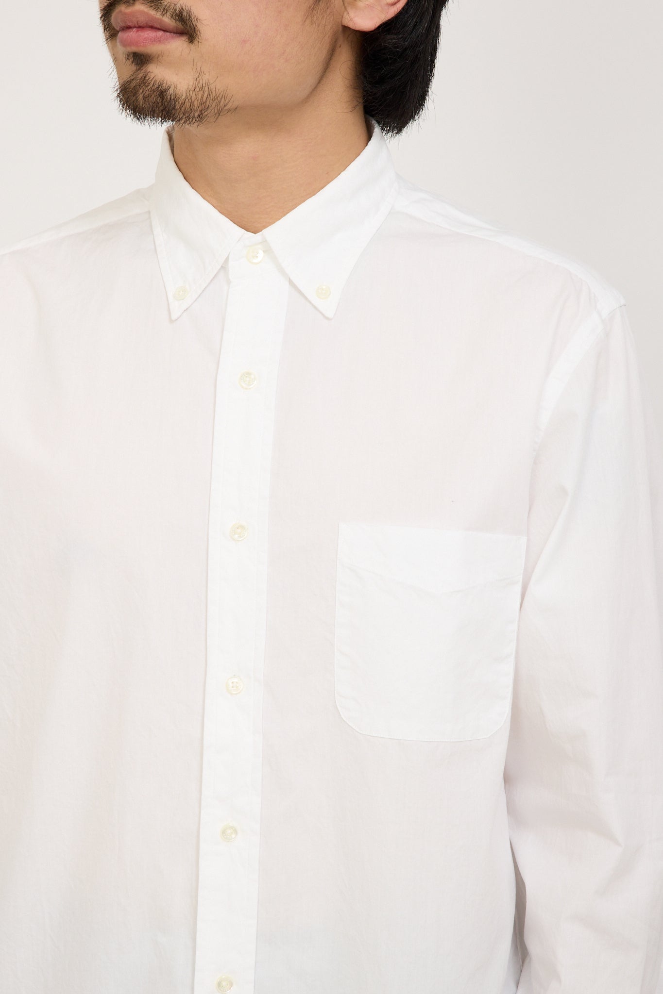 Beams Plus | B.D. Colour Broad White | Maplestore