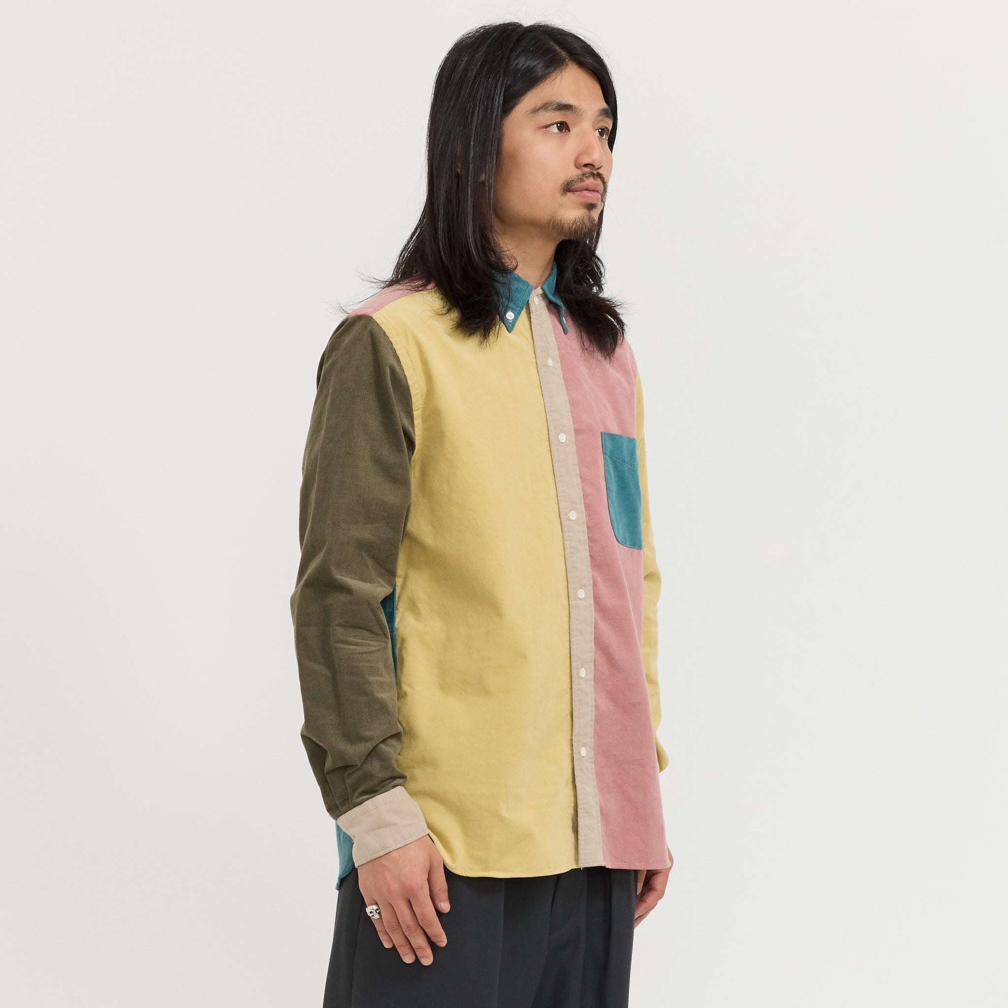 B.D. Corduroy Panel Shirt Green