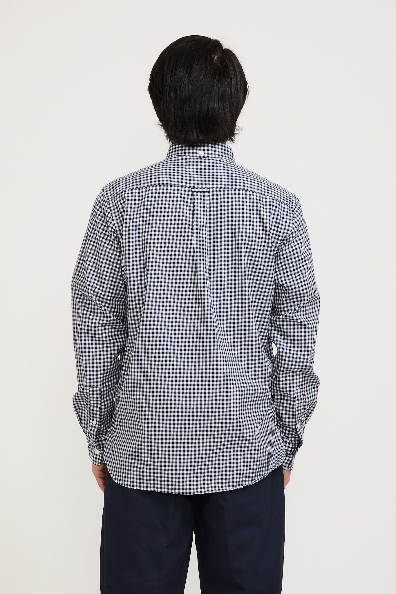 Beams Plus | B.D. Gingham Check 100/2 Twill Navy | Maplestore