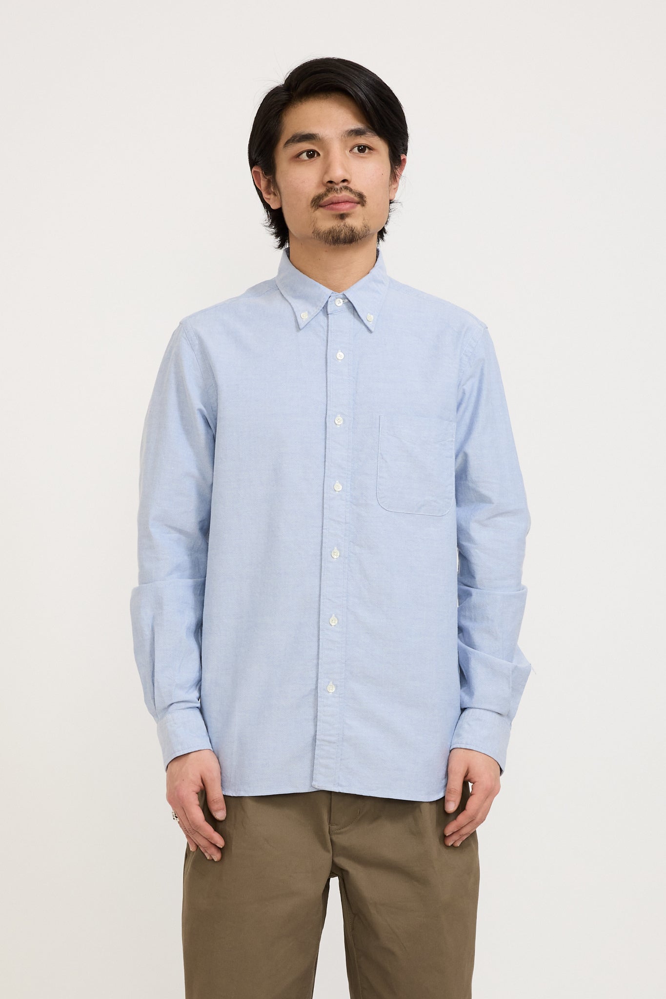 Beams Plus | B.D. Oxford Blue | Maplestore