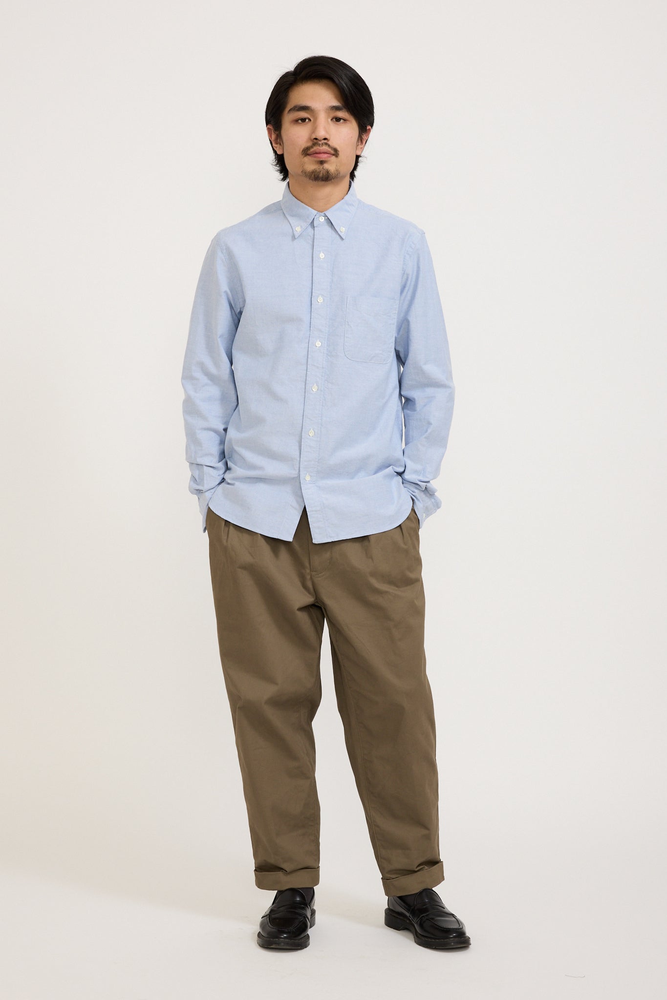 Beams Plus | B.D. Oxford Blue | Maplestore