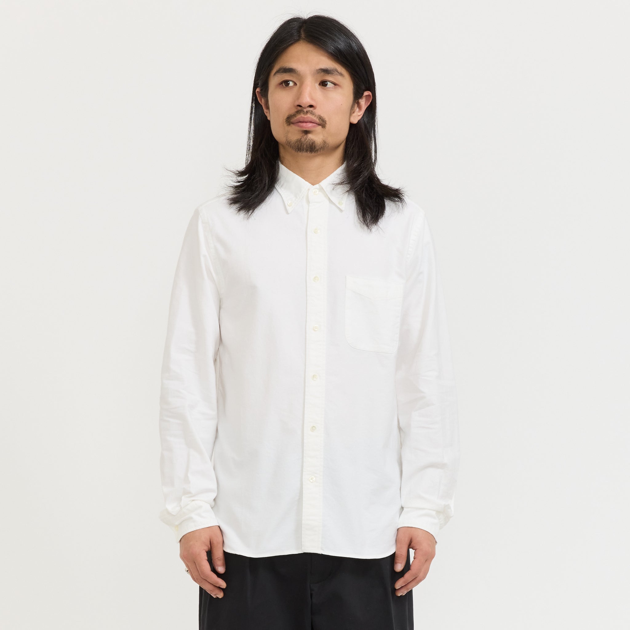 A*n様 BEAMS PLUS B.D. Oxford 白シャツ Mサイズ 未使 B.D. Oxford White Mens Shirt | Beams Plus at Maplestore
