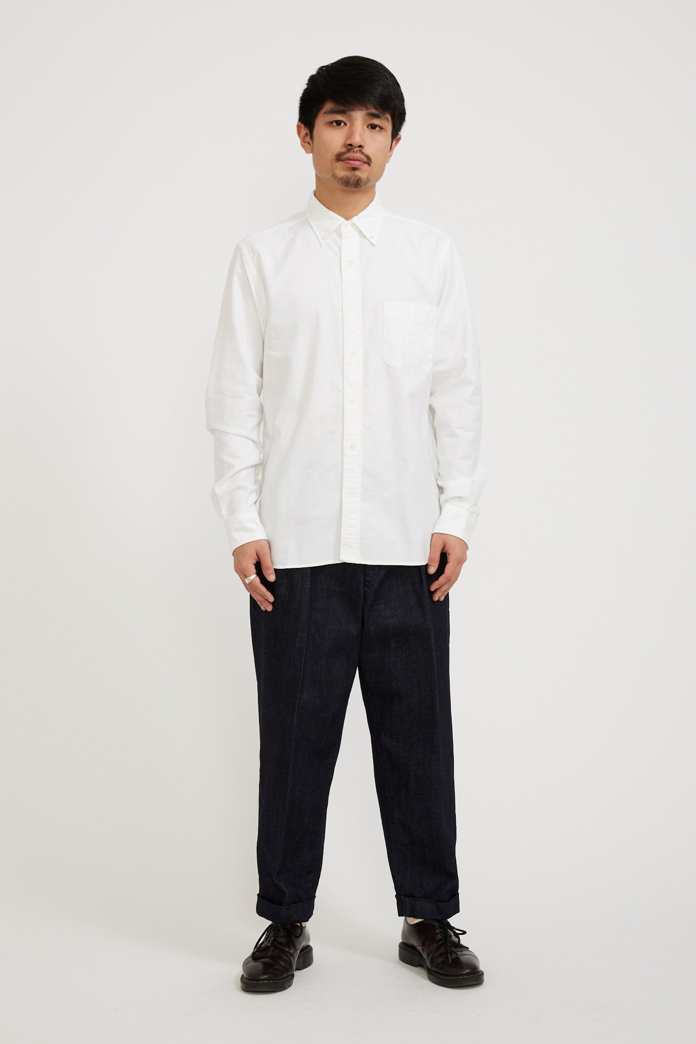 Beams Plus | B.D. Oxford White | Maplestore