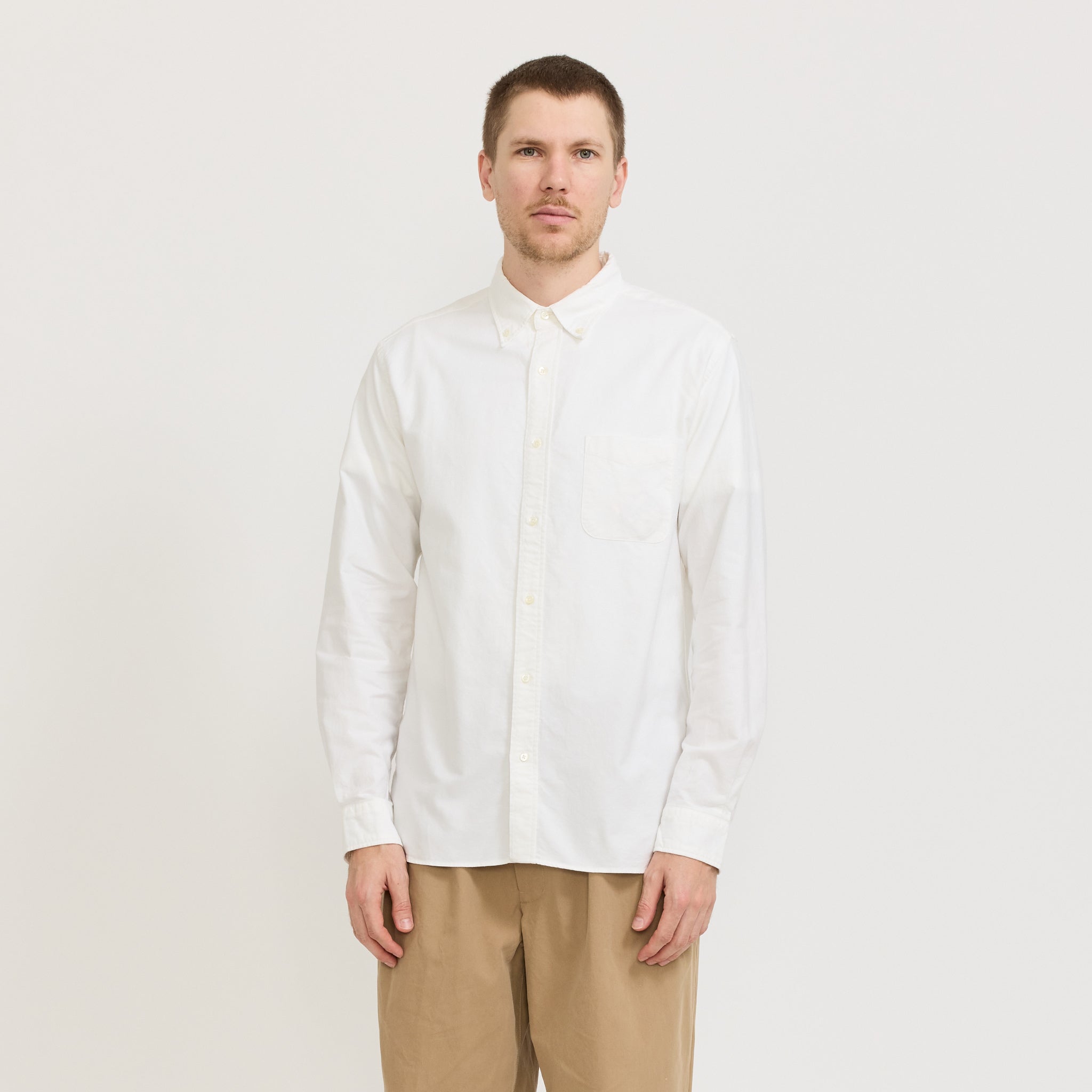 Beams Plus | B.D. Oxford White | Maplestore