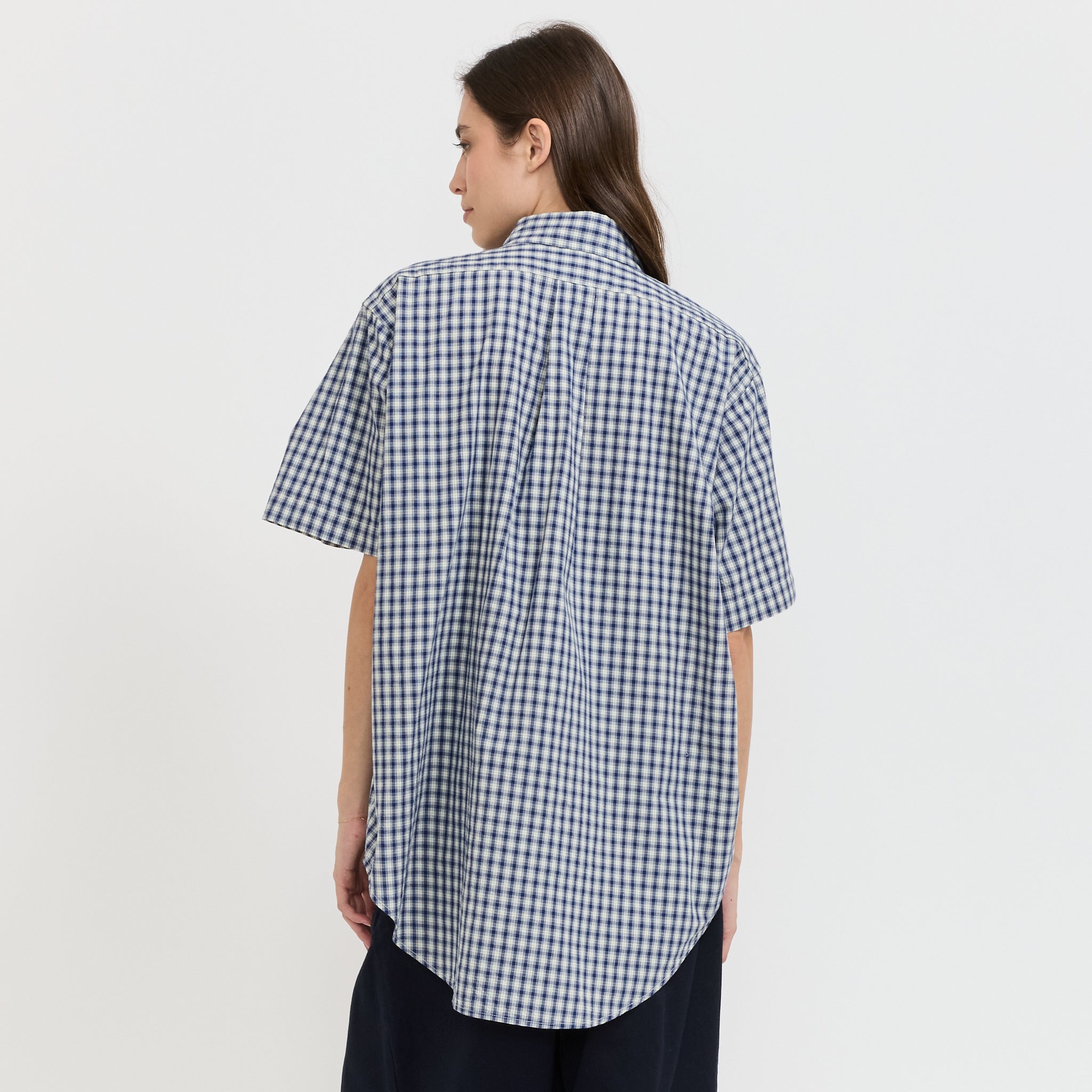 Beams Boy | BOY Check Big BD Shirt Navy | Maplestore