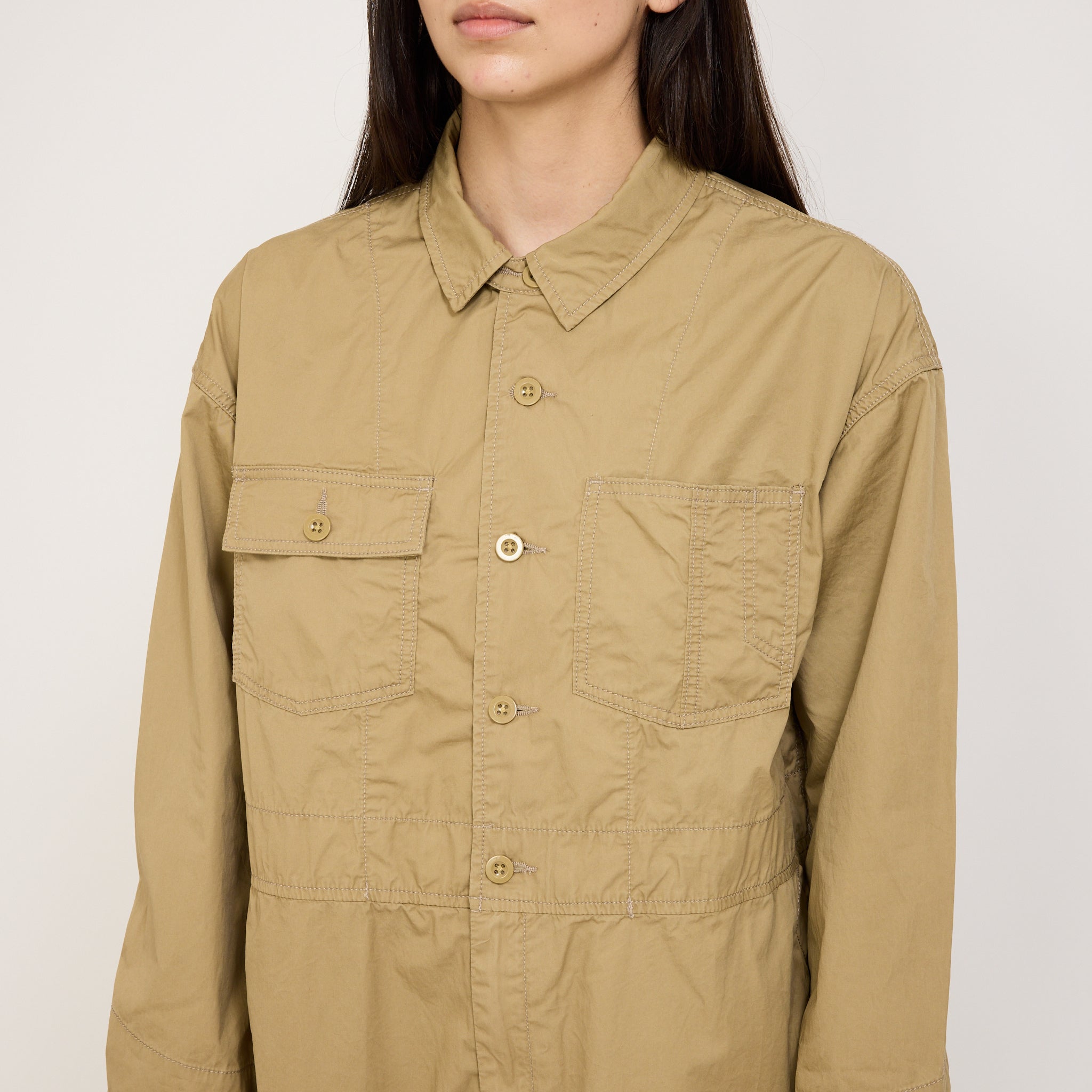 Beams Boy | BIG Work Jumper Beige | Maplestore